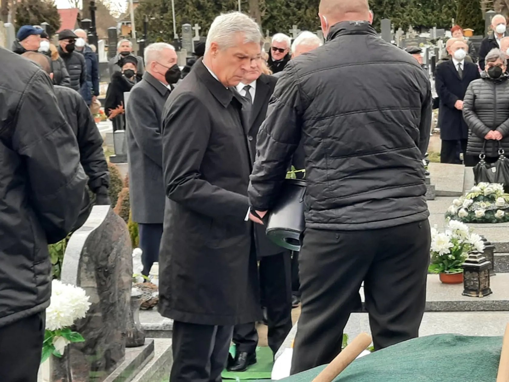 Pohreb Eduarda Kukana. Na snímke minister zahraničných veci Ivan Korčok