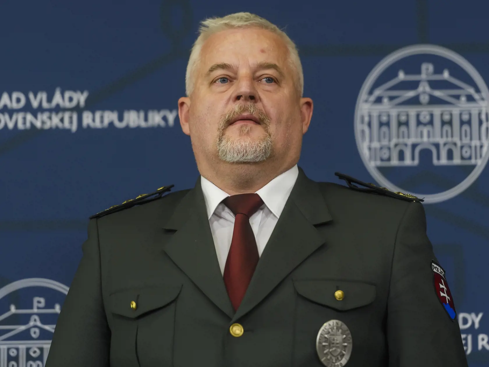 Na snímke policajný prezident Ľubomír Solák počas tlačovej konferencie po mimoriadnom zasadnutí Bezpečnostnej rady SR v Bratislave 22. mája 2024. FOTO TASR - Jaroslav Novák