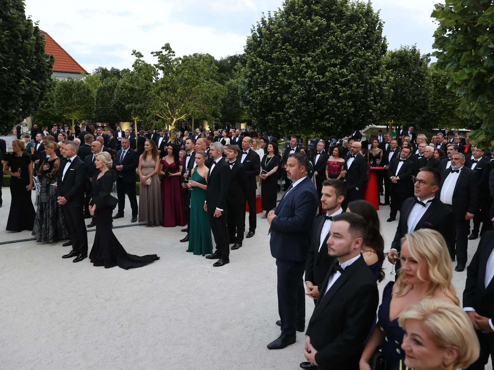 Slávnostná recepcia prezidenta SR Petra Pellegriniho na Bratislavskom hrade.