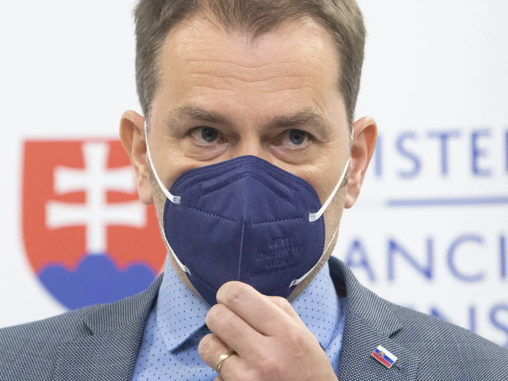 Na snímke podpredseda vlády SR a minister financií SR Igor Matovič (OĽaNO) počas tlačovej konferencie 19. mája 2021 v Bratislave. FOTO TASR - Martin Baumann