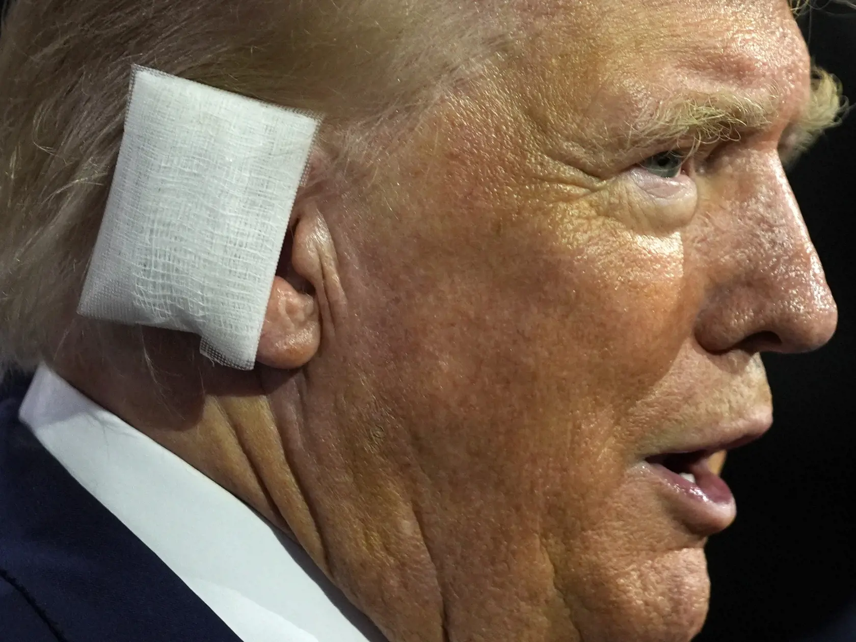 Na snímke republikánsky prezidentský kandidát a bývalý prezident USA Donald Trump počas nominačného zjazdu Republikánskej strany v pondelok 15. júla 2024 v americkom Milwaukee. FOTO TASR/AP