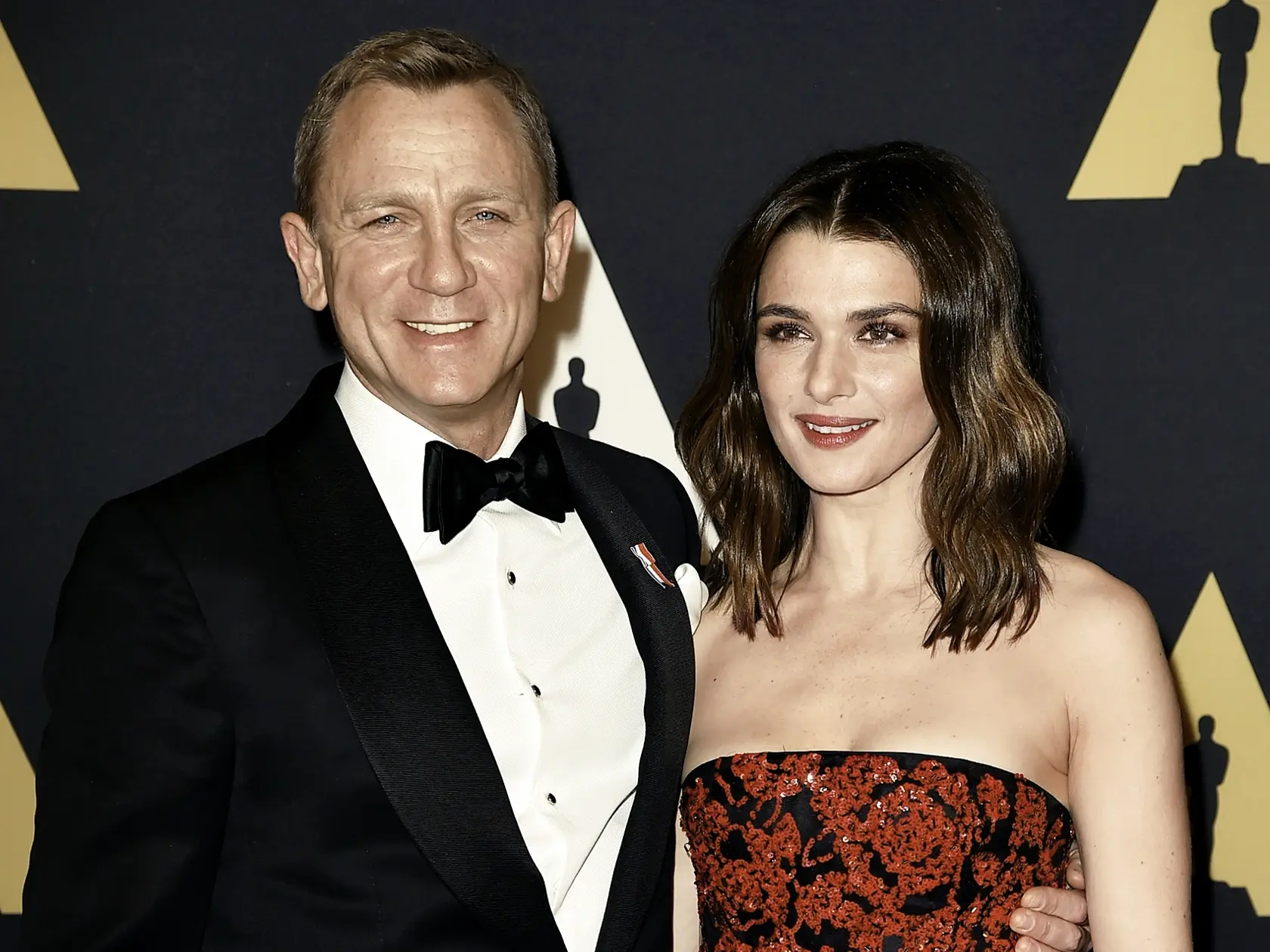 HOLLYWOOD, CA - NOVEMBER 14:  Actors Daniel Craig (L) and Rachel Weisz attend the Academy of Motion Picture Arts and Sciences' 7th annual Governors Awards at The Ray Dolby Ballroom at Hollywood & Highland Center on November 14, 2015 in Hollywood, California.  (Photo by Kevin Winter/Getty Images)
