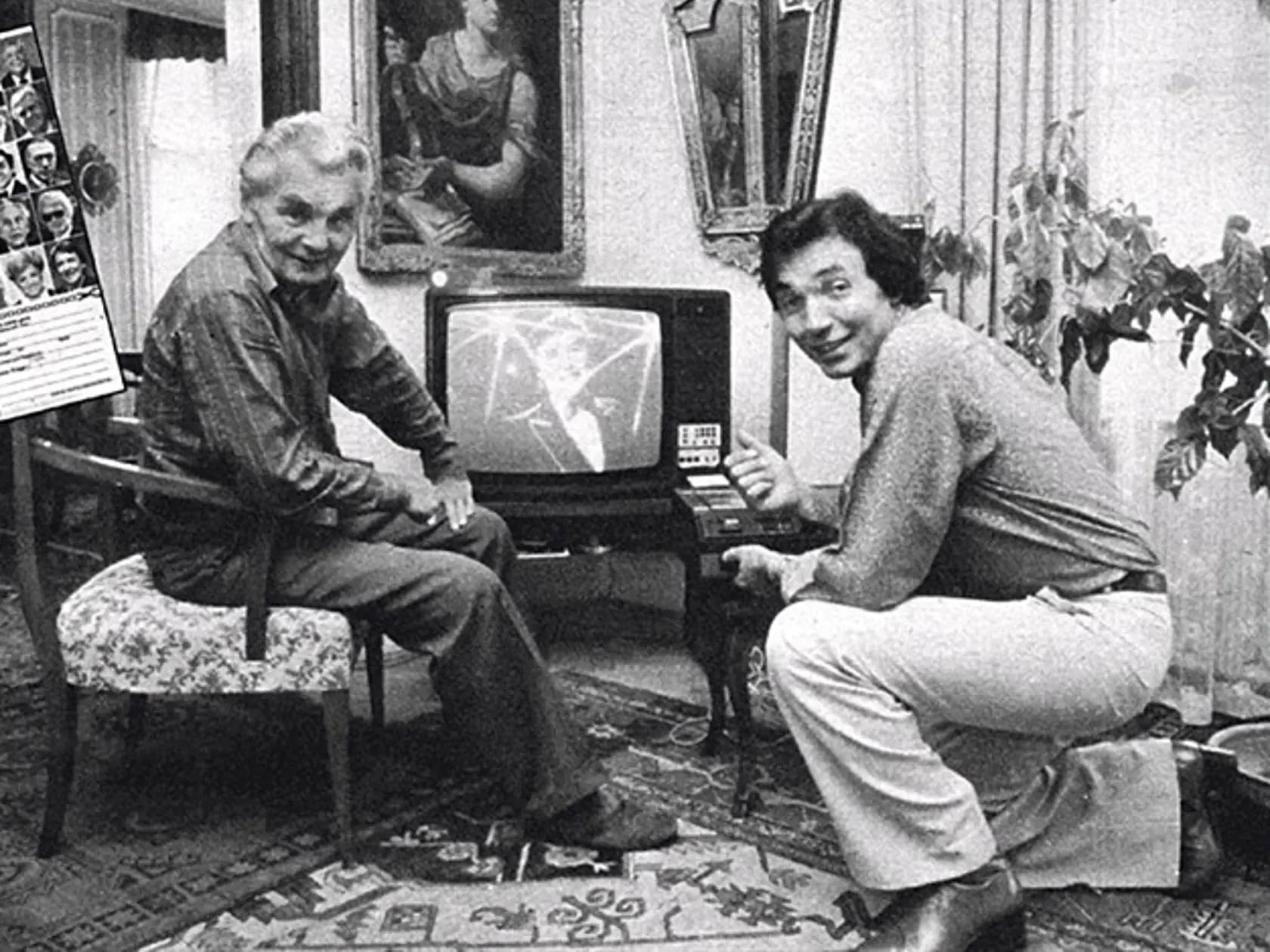 Vo vile spolu s otcom rád pozeral televízor.