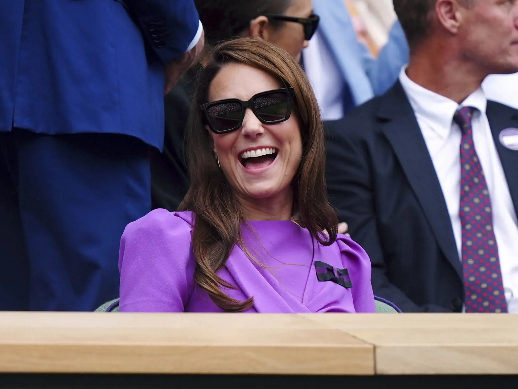 Princezná Kate počas finálového duelu medzi Alcarazom a Djokovičom