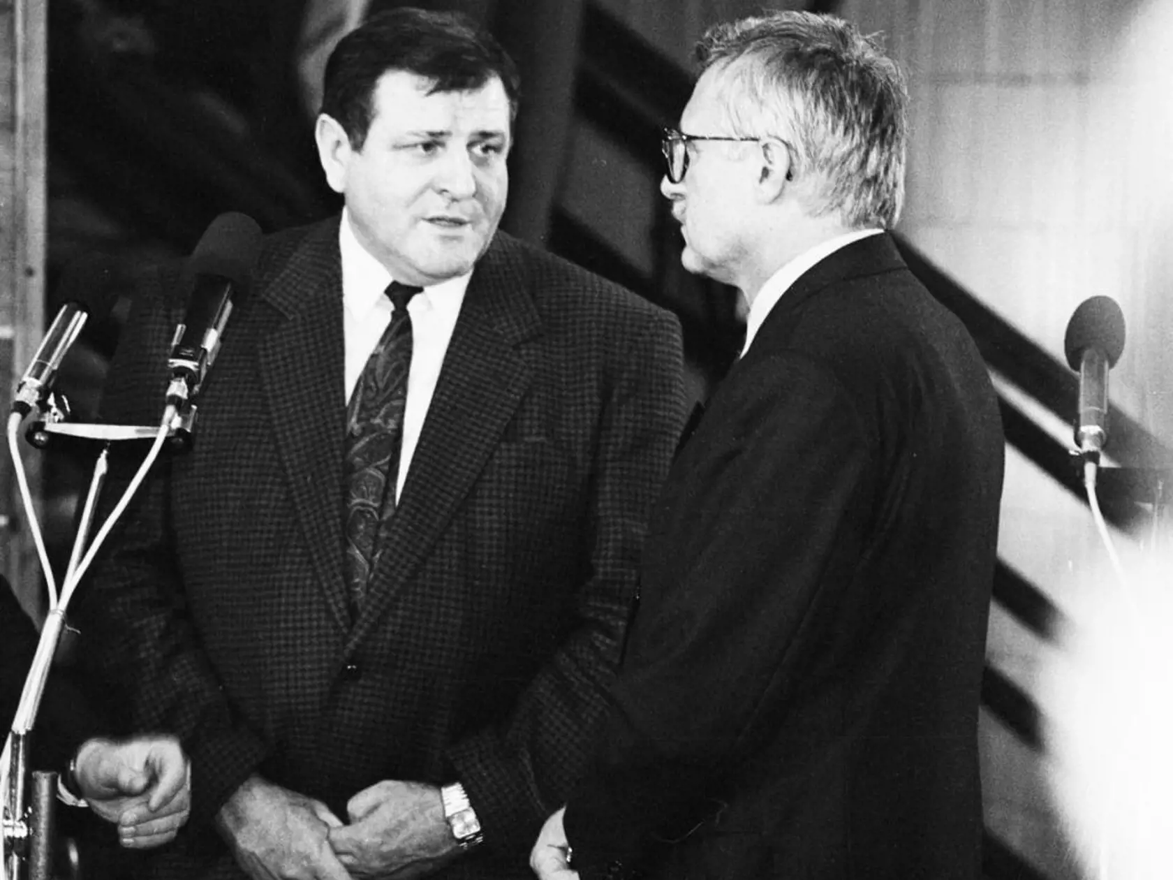 Vladimír Mečiar a Václav Klaus na Javorine v roku 1992. O rok sa spoločný štát rozdelil, ale na Javorine sa naďalej schádzajú ľudia z oboch samostatných republík.