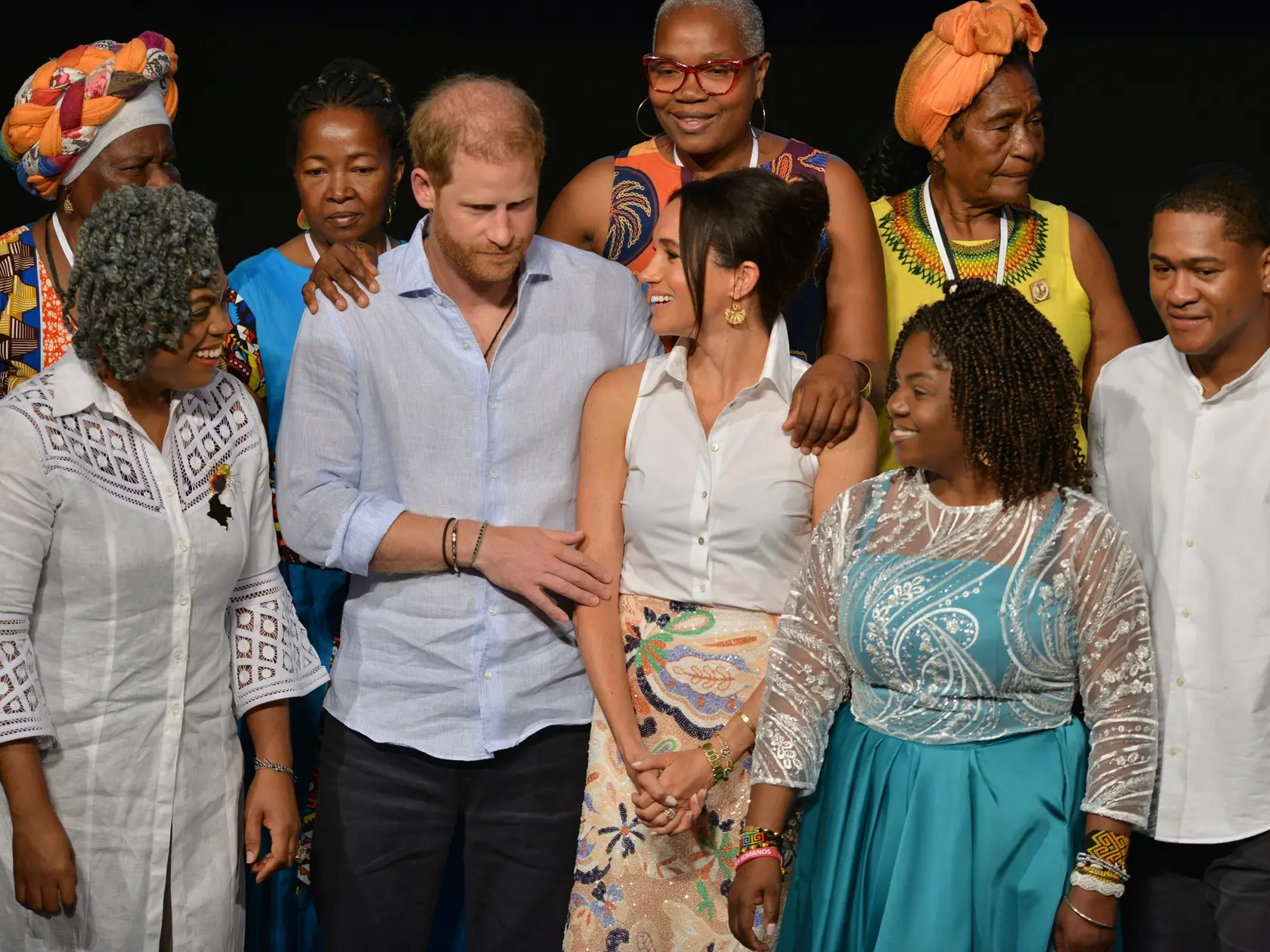 Princ Harry a Meghan Markle.