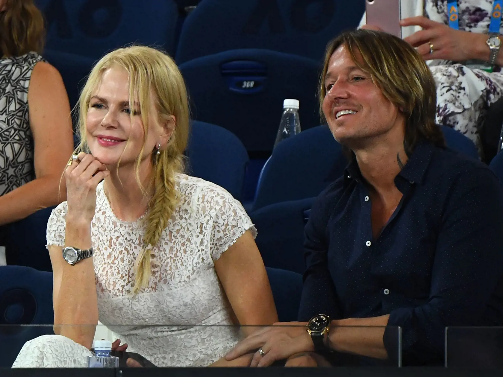 MELBOURNE, AUSTRALIA - JANUARY 24:  Nicole Kidman and Keith Urban attend the Women's Day Ceremony during day 11 of the 2019 Australian Open at Melbourne Park on January 24, 2019 in Melbourne, Australia.  (Photo by Quinn Rooney/Getty Images)