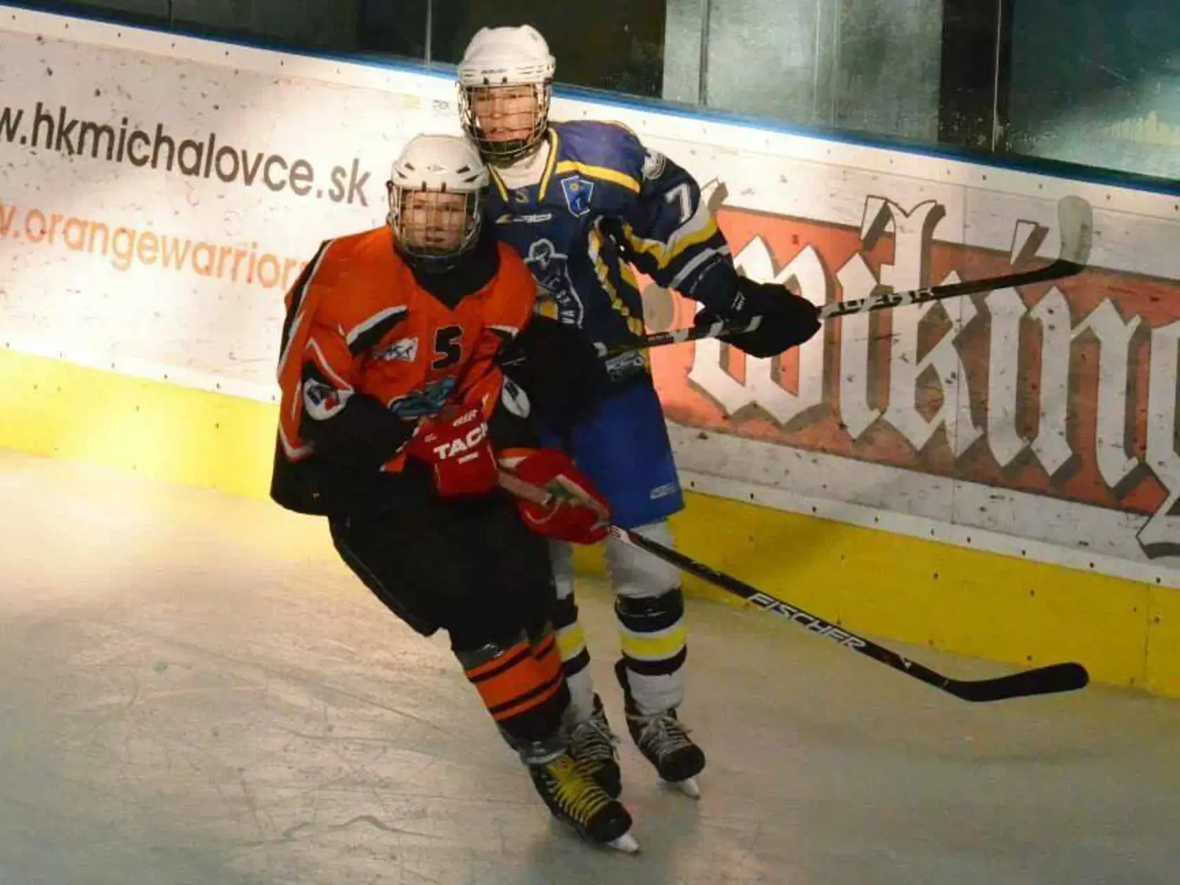 Spomienkové foto na hokejové začiatky. Archívne foto 2013.
