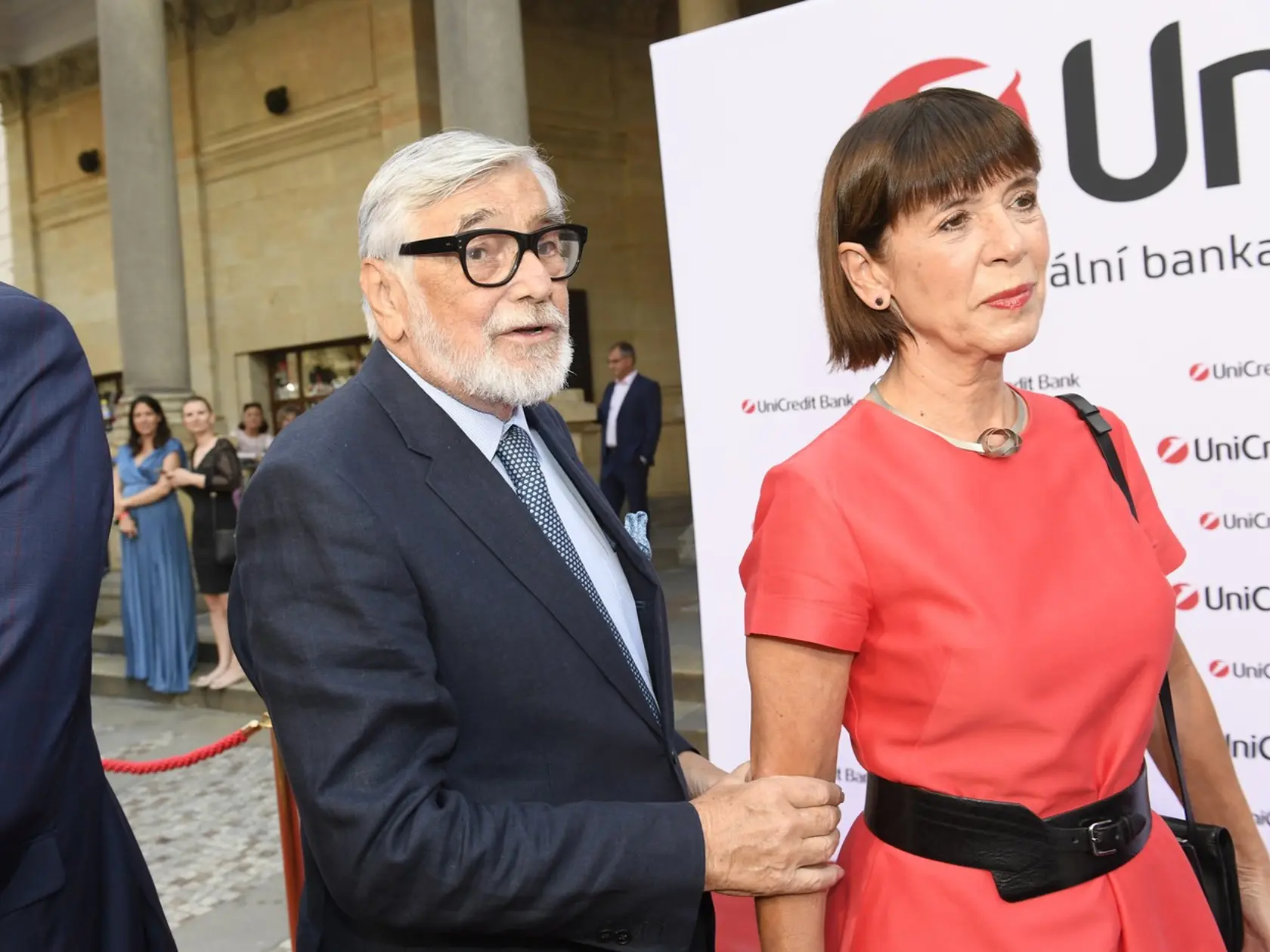 Jiří Bartoška s manželkou Andreou Bartoškovou.