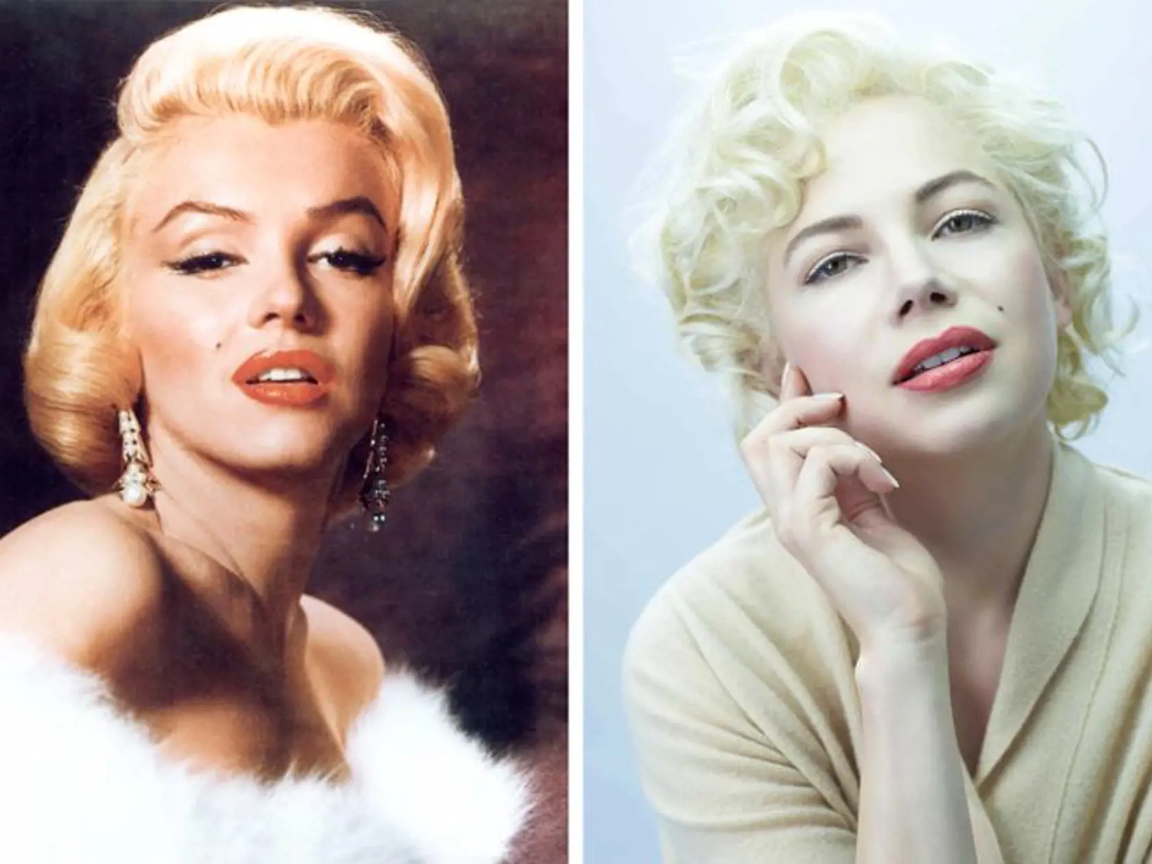 Michelle Williams ako Marilyn Monroe v Môj týždeň v Marilyn, 2011
