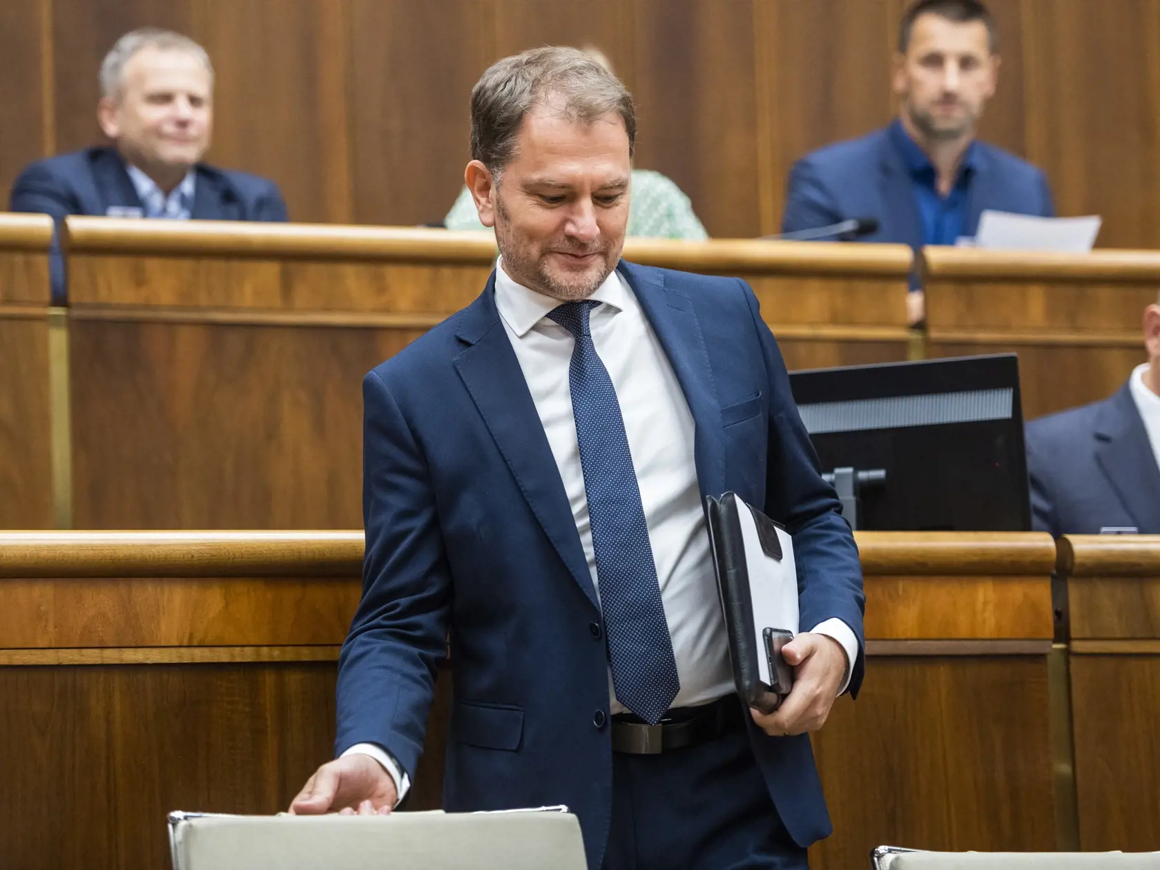 Na snímke podpredseda vlády a minister financií SR Igor Matovič (OĽaNO) počas 73. schôdze NRSR o odvolaní ministra financií SR Igora Matoviča v Bratislave 28. septembra 2022.
