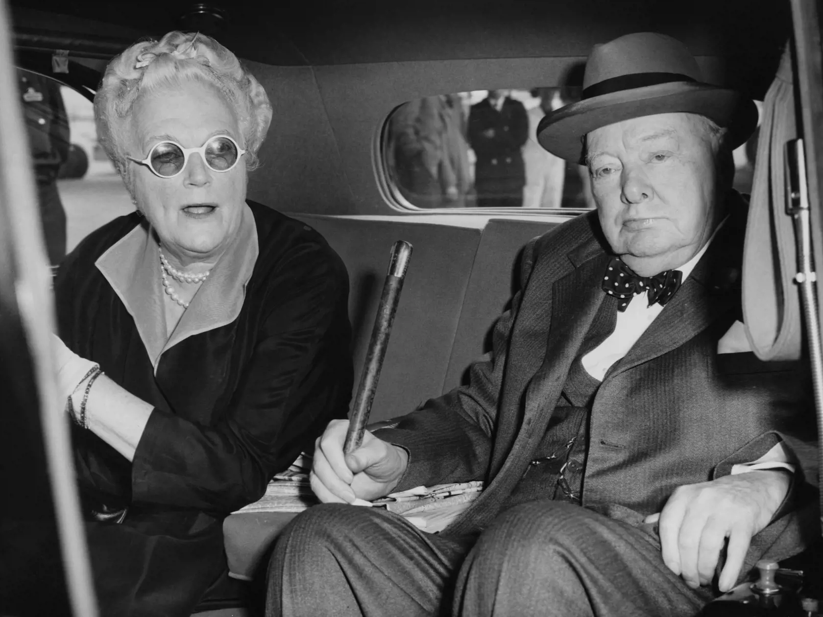 Winston Churchill (1874 - 1965) a jeho manželka Clementine (1885 - 1977)