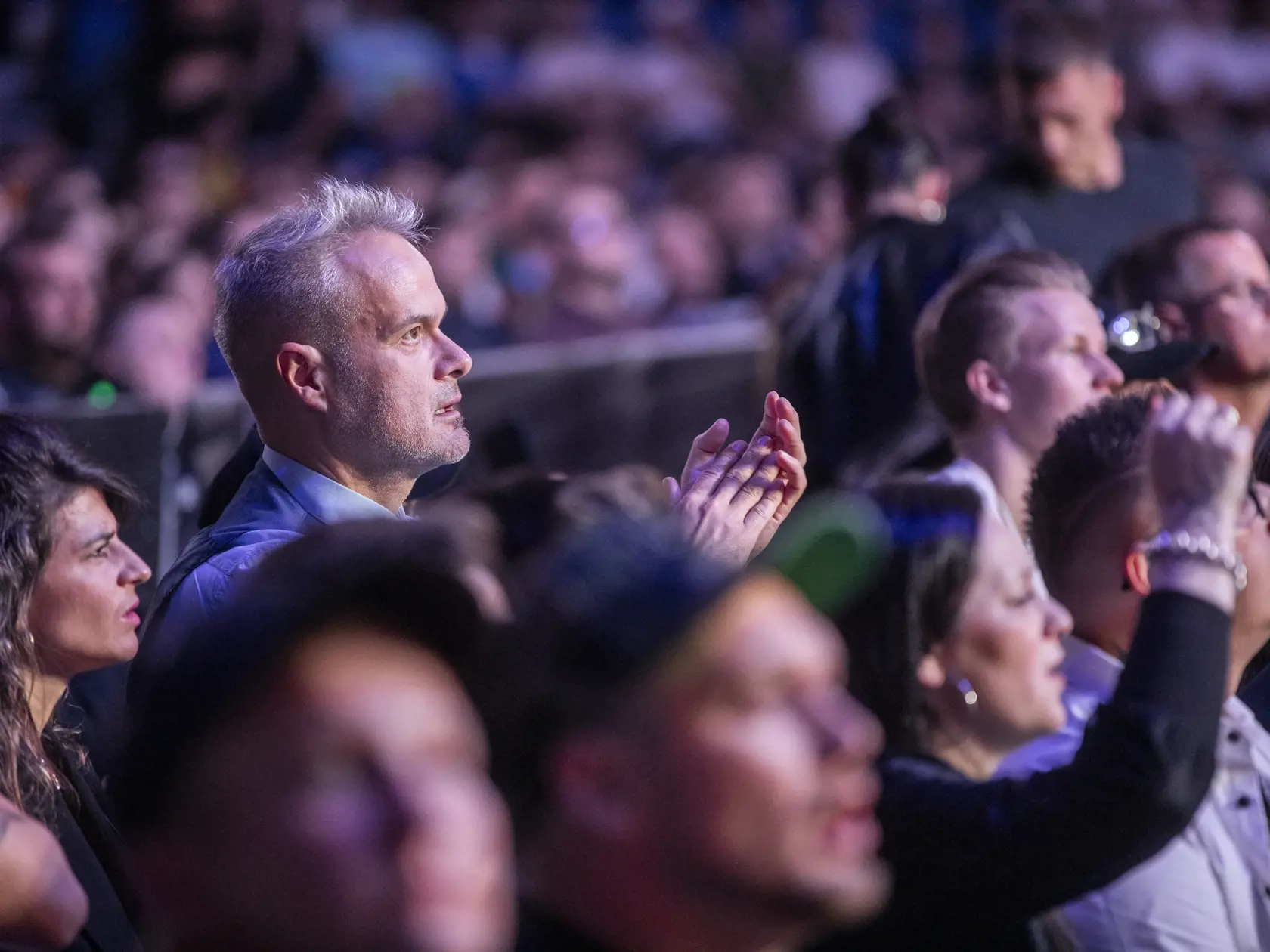 Na snímke je podujatie Oktagon 47 na bratislavskom zimnom štadióne Ondreja Nepelu, ktorého vrcholom bol zápas Slováka Pavla Langera s legendárnym českým MMA bojovníkom Karlosom Vémolom. Na fotke je Jaroslav Slávik.