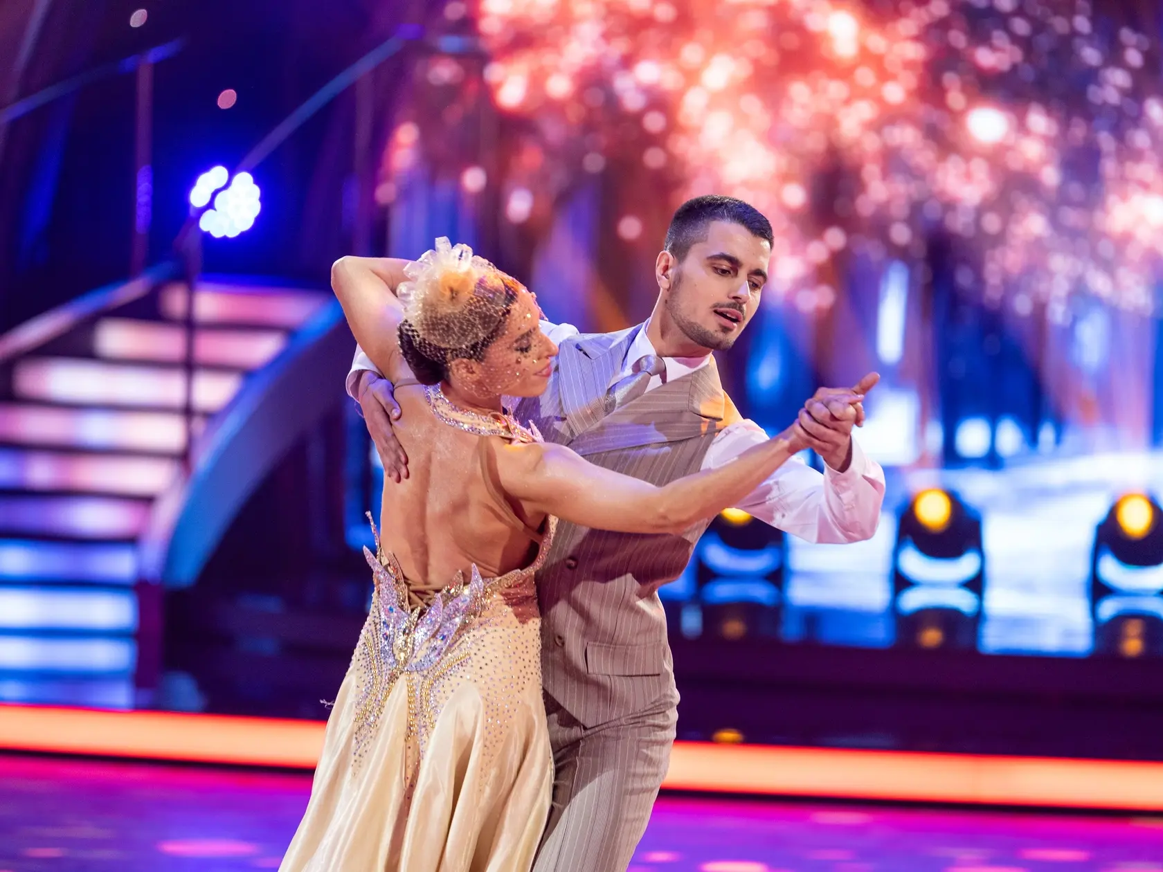Na snímke Zuzana Porubjaková a Jaroslav Ihring počas šiesteho kola Let's dance 2025.