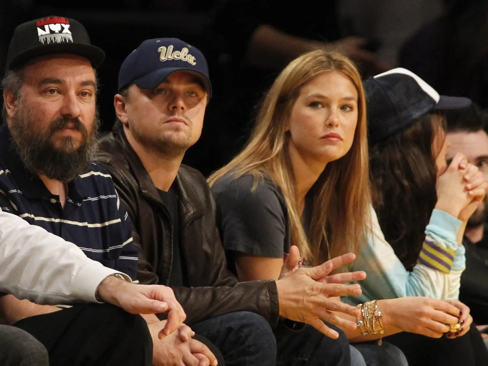 Leonardo DiCaprio a Bar Refaeli na zápase NBA Orlando Magic vs. LA Lakers