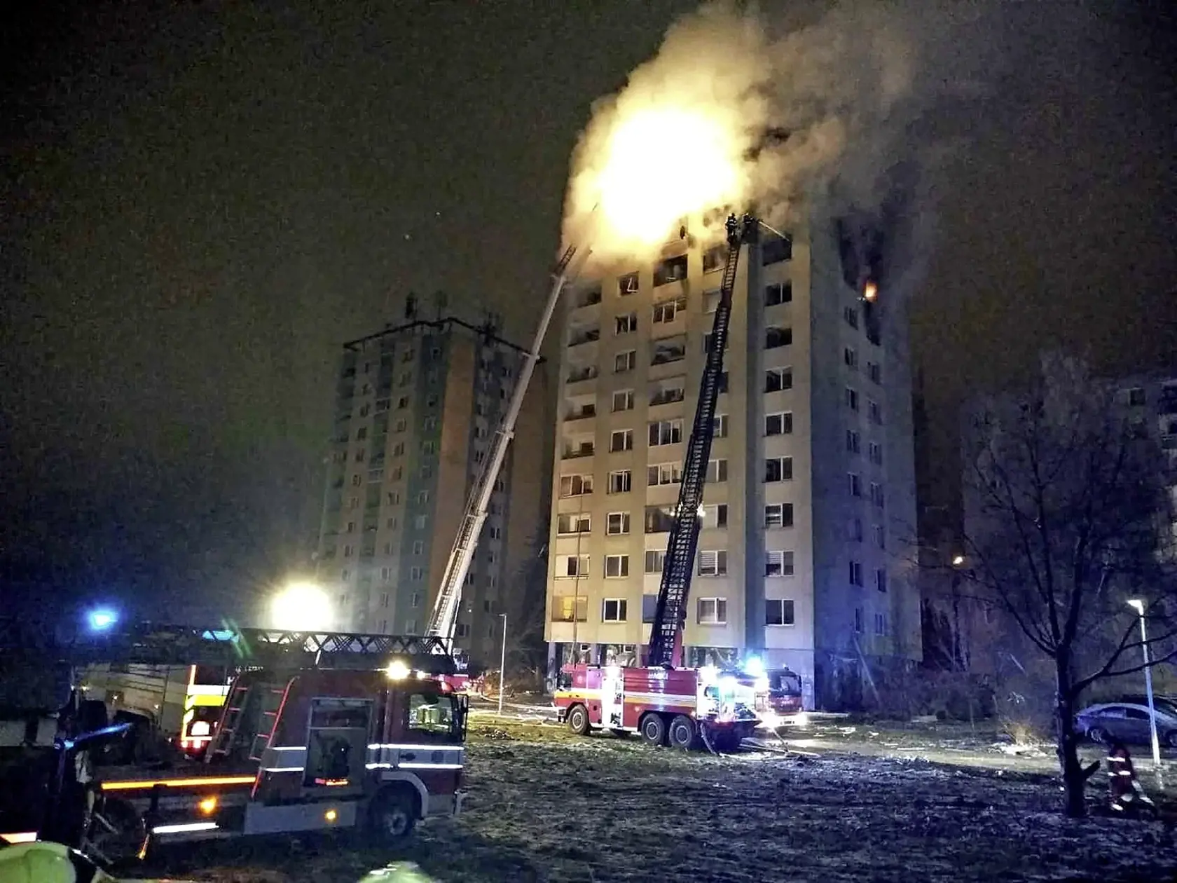 Požiar sa rozhorel takmer okamžite.