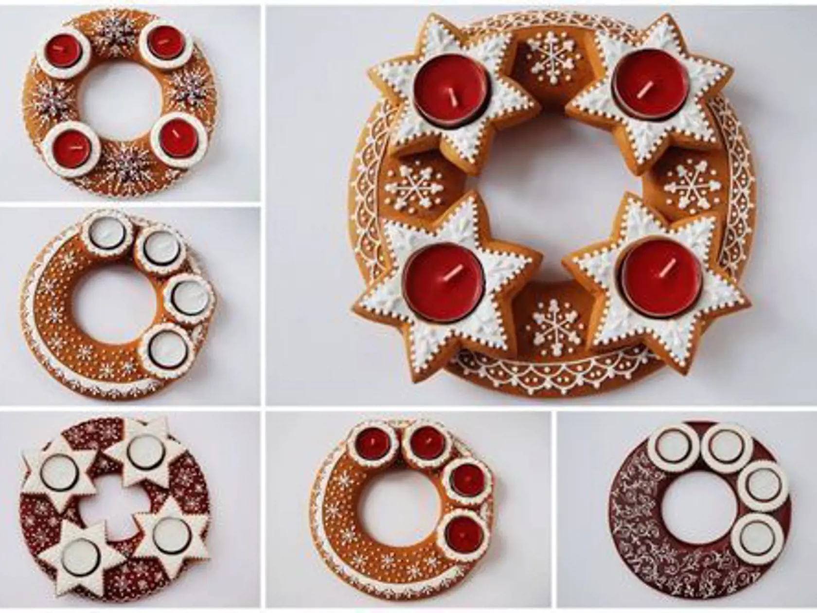 Medovníkový adventný veniec