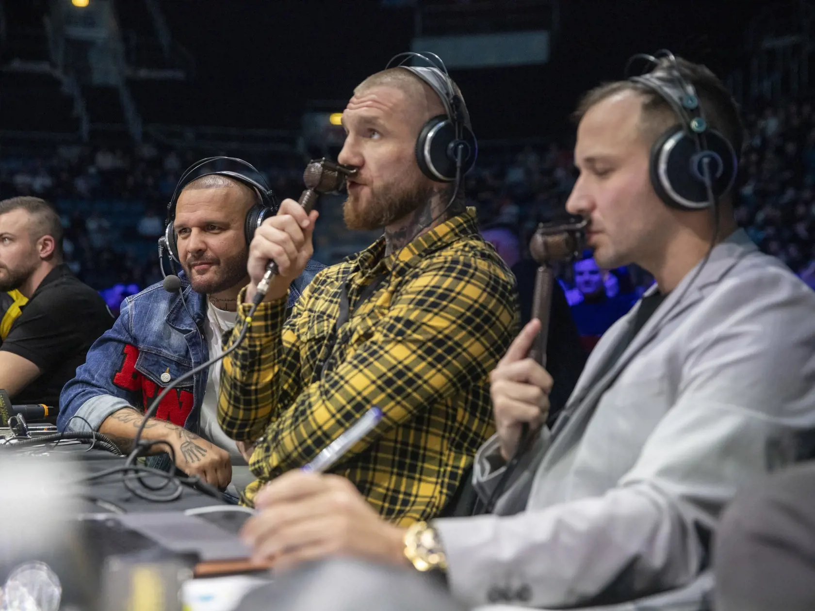  Na snímke je turnaj Fight Night Challenge na štadióne Ondreja Nepelu v Bratislave.
Patrik Vrbovský-Rytmus