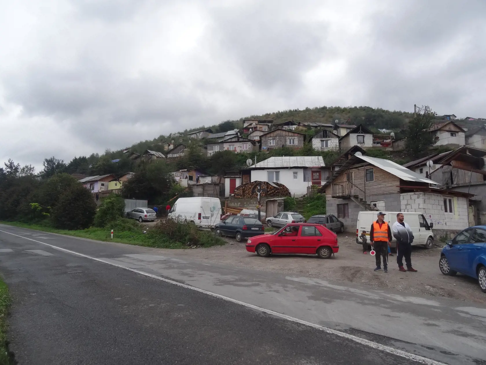 Rómska osada nad Richnavou.