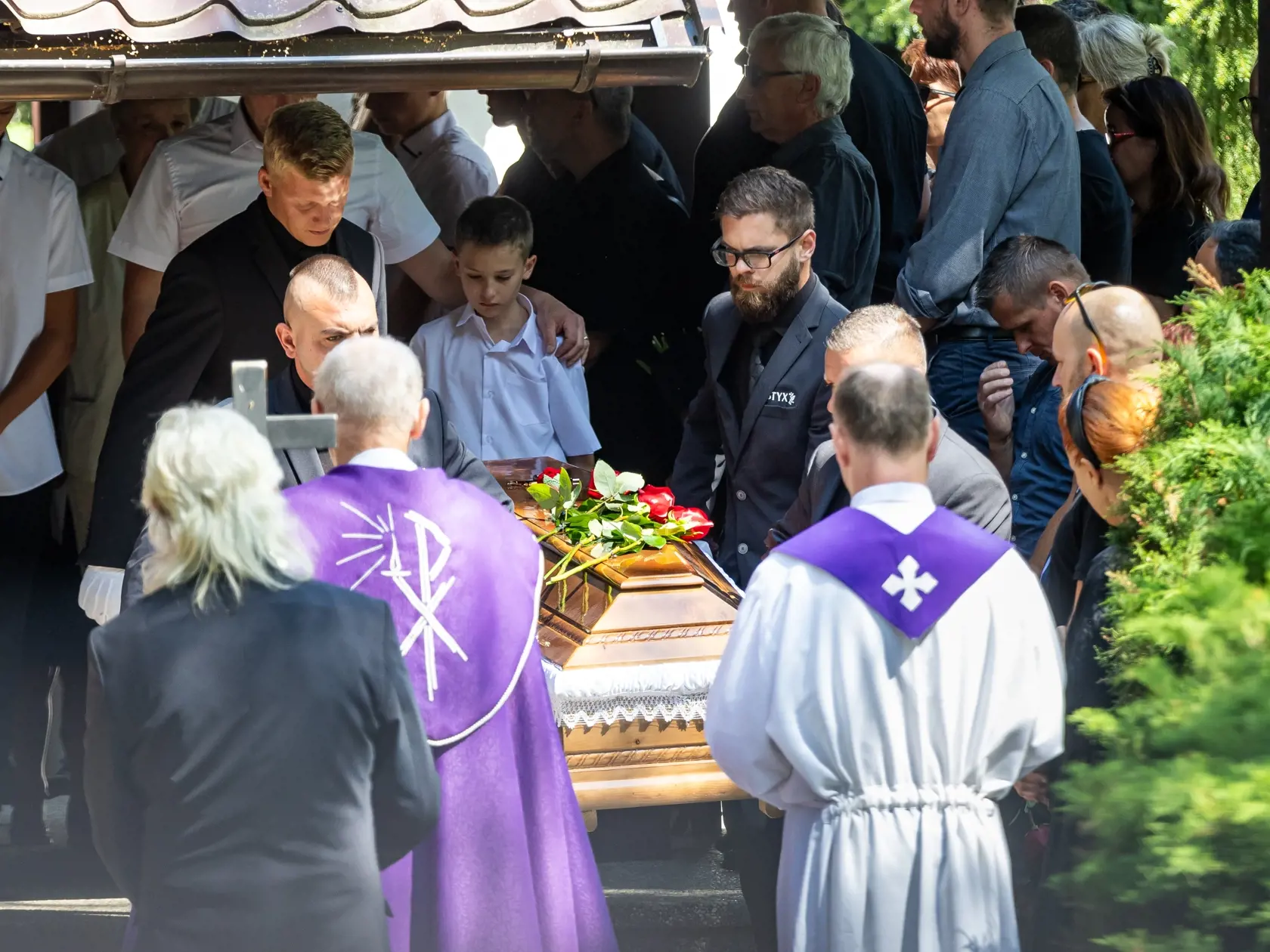 Pohreb Andrey, ktorú zavraždil stalker Ján v Novej Dubnici.