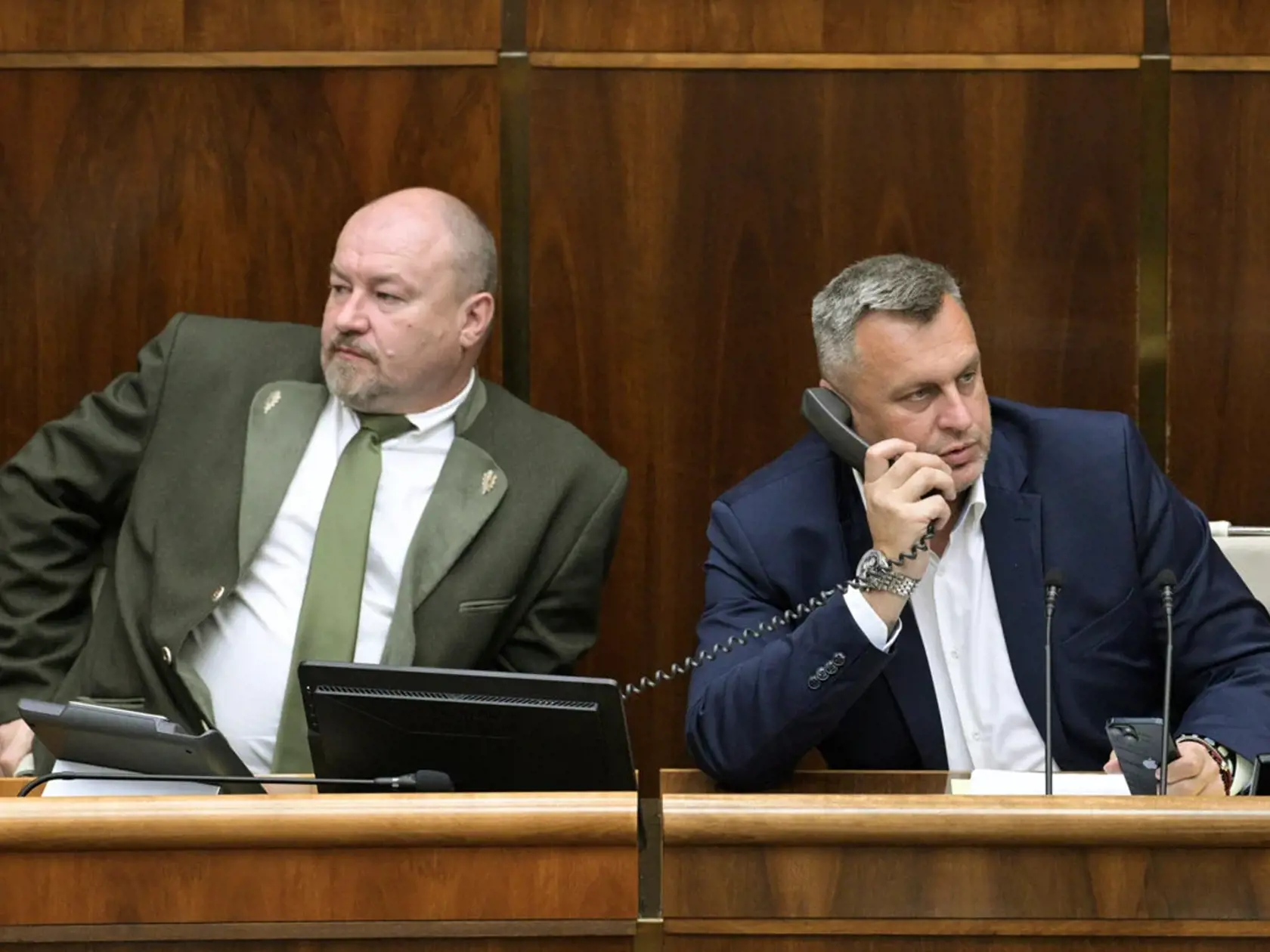 Rudolf Huliak (NK) a Andrej Danko (SNS)