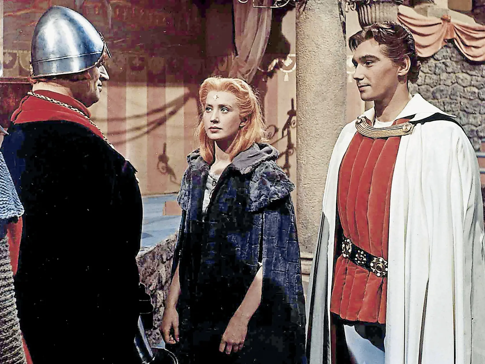 Die Prinzessin Mit Dem Goldenen Stern, 1950er, 1950s, Film, Historienfilm, Princezna Se Zlatou Hvezdou, Die Prinzessin Mit Dem Goldenen Stern, 1950er, 1950s, Film, Historienfilm, Princezna Se Zlatou Hvezdou, Koenig Kazisvet (Martin Ruzek), Prinzessin Lada (Marie Kryselkova) und Prinz Radovan (Josef Zima) *** Local Caption *** 1959, Image: 145107810, License: Rights-managed, Restrictions: Nur redaktionelle Nutzung im Zusammenhang mit dem Film. Editorial usage only and only related to the movie. I