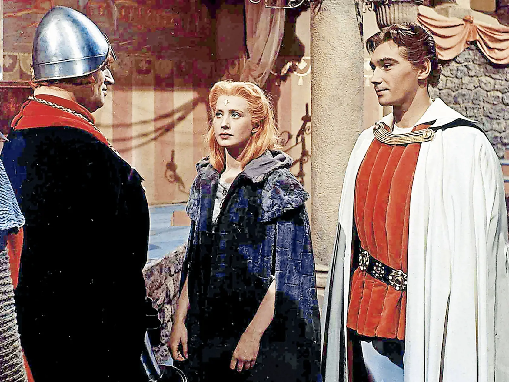 Die Prinzessin Mit Dem Goldenen Stern, 1950er, 1950s, Film, Historienfilm, Princezna Se Zlatou Hvezdou, Die Prinzessin Mit Dem Goldenen Stern, 1950er, 1950s, Film, Historienfilm, Princezna Se Zlatou Hvezdou, Koenig Kazisvet (Martin Ruzek), Prinzessin Lada (Marie Kryselkova) und Prinz Radovan (Josef Zima) *** Local Caption *** 1959, Image: 145107810, License: Rights-managed, Restrictions: Nur redaktionelle Nutzung im Zusammenhang mit dem Film. Editorial usage only and only related to the movie. I
