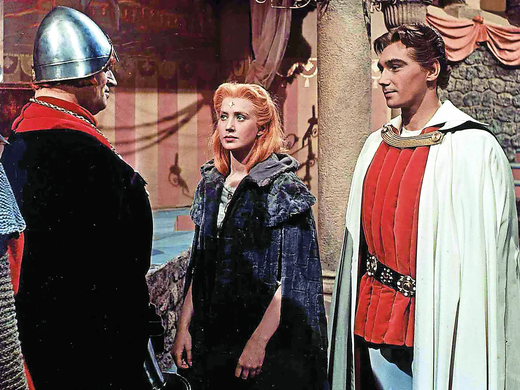 Die Prinzessin Mit Dem Goldenen Stern, 1950er, 1950s, Film, Historienfilm, Princezna Se Zlatou Hvezdou, Die Prinzessin Mit Dem Goldenen Stern, 1950er, 1950s, Film, Historienfilm, Princezna Se Zlatou Hvezdou, Koenig Kazisvet (Martin Ruzek), Prinzessin Lada (Marie Kryselkova) und Prinz Radovan (Josef Zima) *** Local Caption *** 1959, Image: 145107810, License: Rights-managed, Restrictions: Nur redaktionelle Nutzung im Zusammenhang mit dem Film. Editorial usage only and only related to the movie. I
