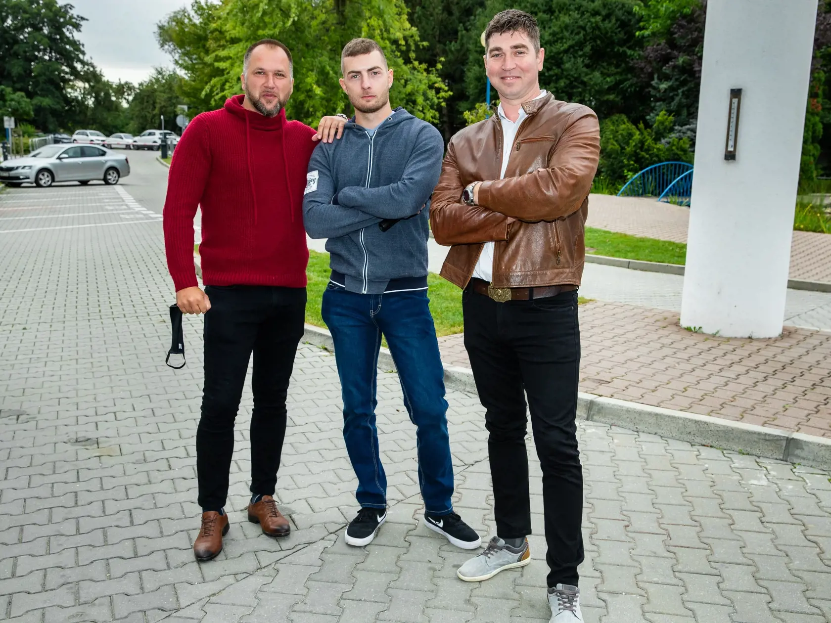 Víťaž reality show Farma 11 Gabriel Sedláček a farmári Rasťo Mojses a Vlado Hudáček. Dodnes sú kamarátmi.