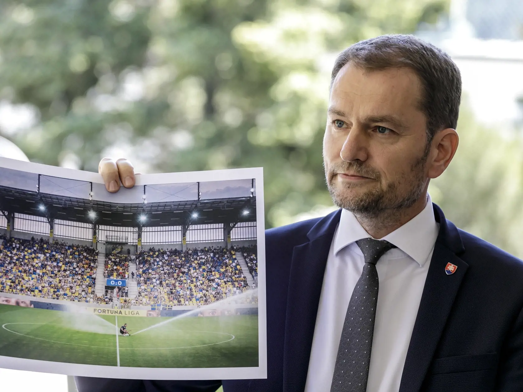 Na snímke predseda vlády SR Igor Matovič (OĽaNO) počas tlačovej konferencie po zasadnutí konzília odborníkov - epidemiológov v Bratislave 2. júla 2020. FOTO TASR - Dano Veselský