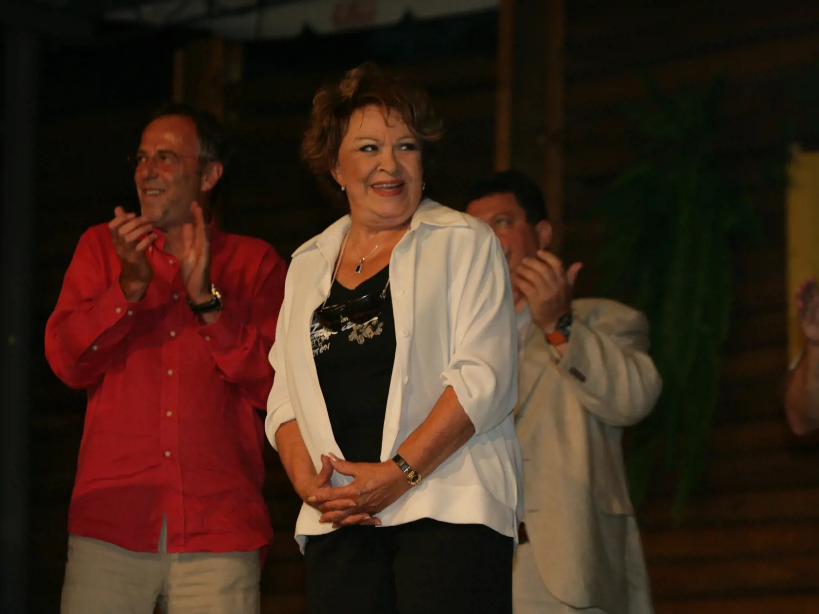 Habura Bohdalova;krst CD, Jirina Bohdalova, Bohdalova krstila CD v dedine Habura;13.7.2008;foto: Vacula Miroslav
