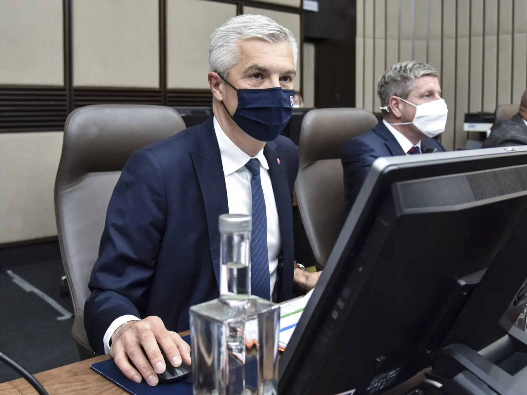 Na snímke minister zahraničných vecí a európskych záležitostí SR Ivan Korčok (nominant SaS) počas 13. rokovania vlády SR 26. mája 2021 v Bratislave. FOTO TASR - Pavol Zachar