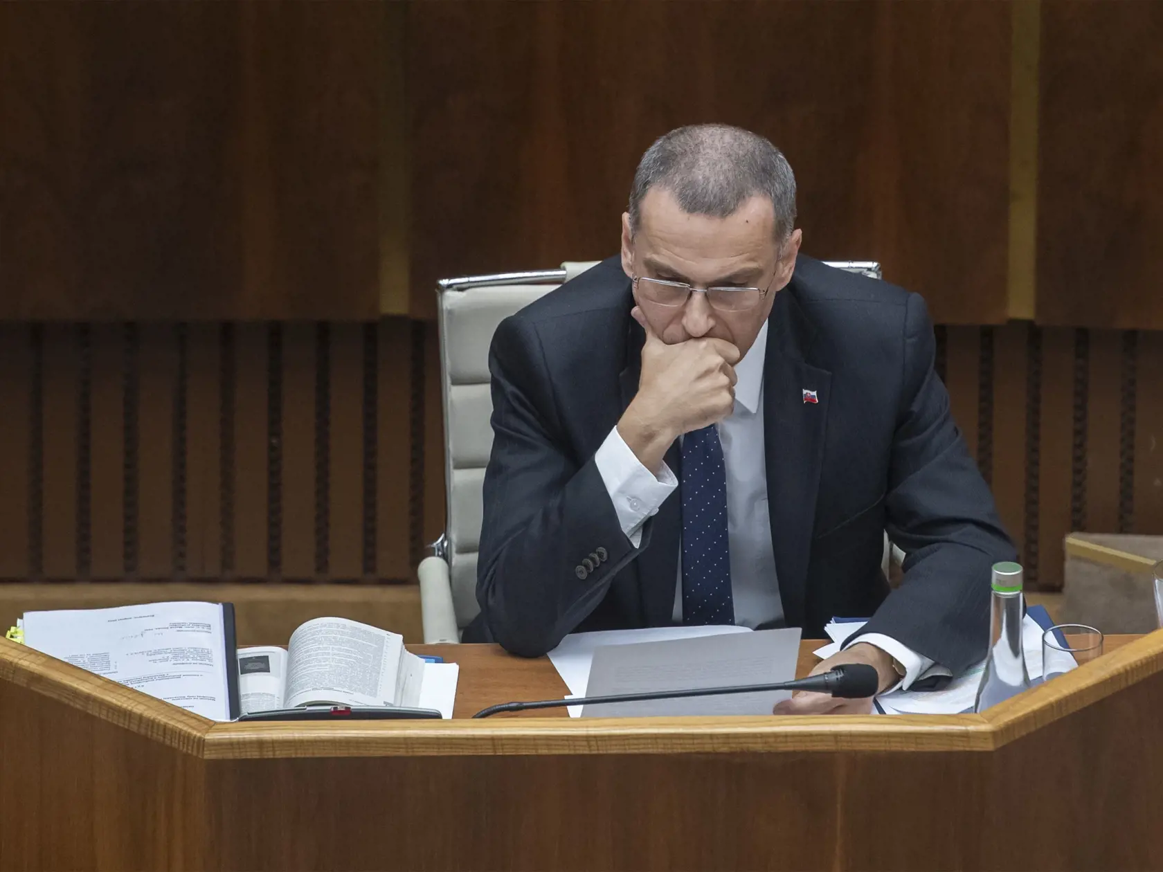 Na snímke generálny prokurátor SR Maroš Žilinka počas 78. zasadnutia NR SR 6. decembra 2022 v Bratislave.