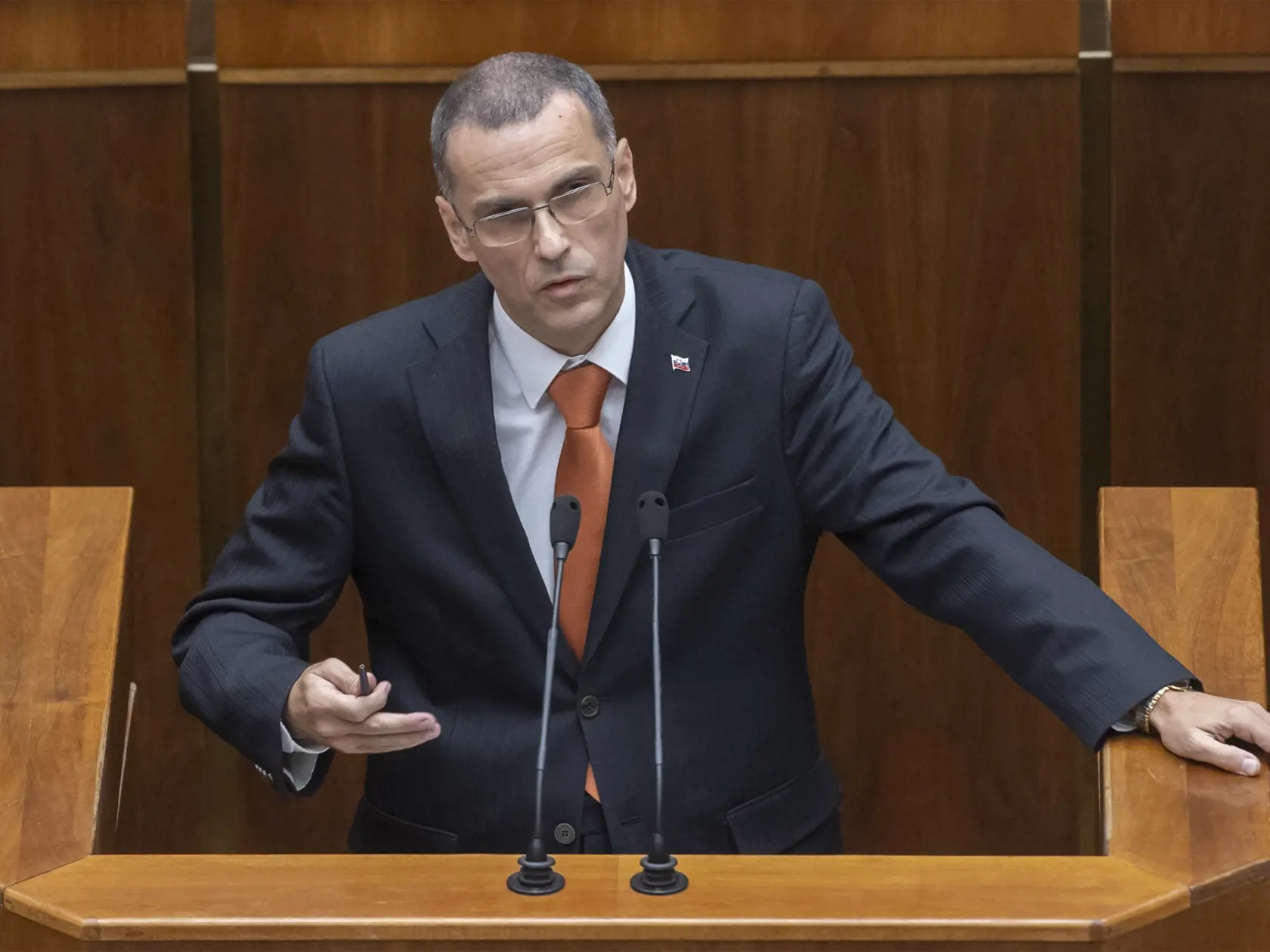 Na snímke generálny prokurátor SR Maroš Žilinka počas 78. schôdze NR SR 6. decembra 2022 v Bratislave.