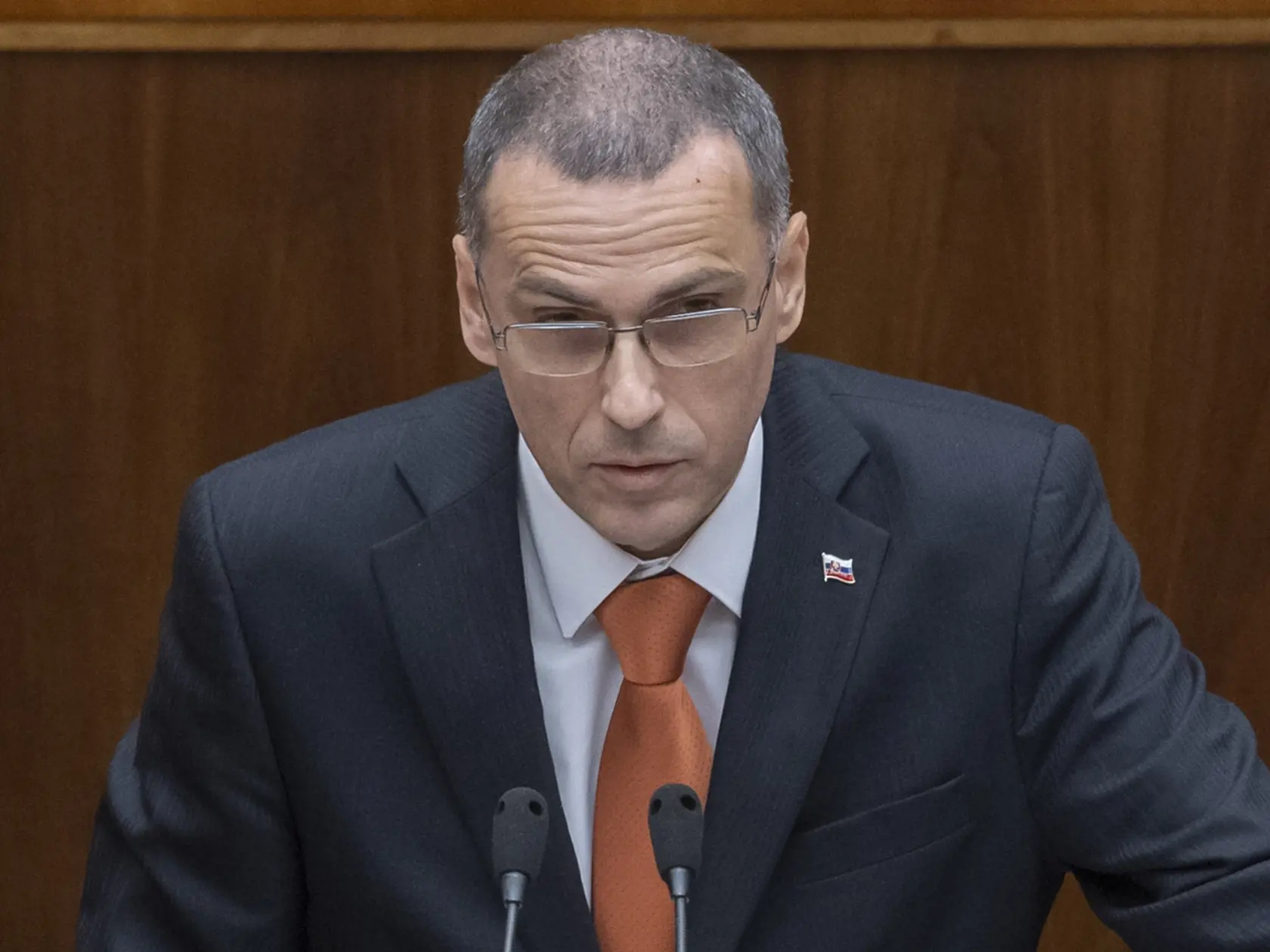 Na snímke generálny prokurátor SR Maroš Žilinka počas 78. schôdze NR SR 6. decembra 2022 v Bratislave.