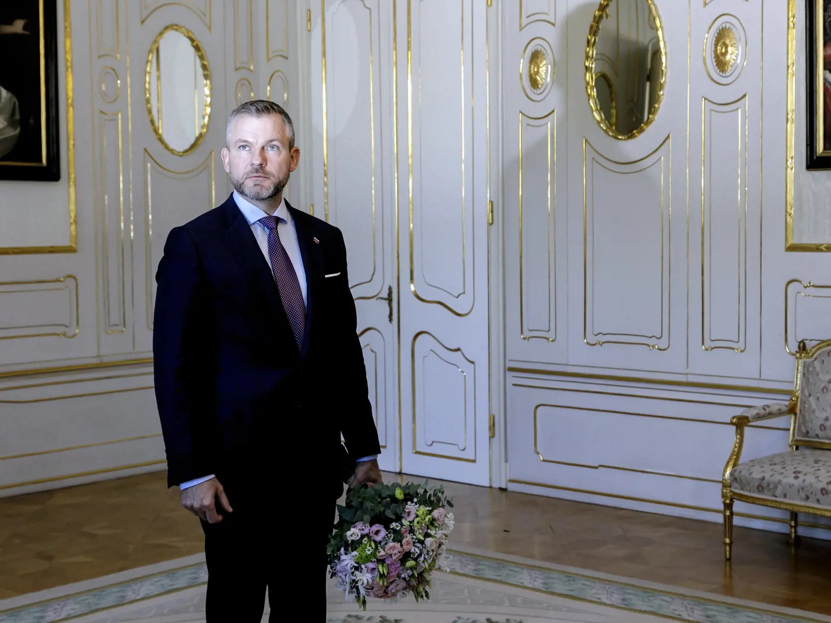 Na snímke predseda Národnej rady SR Peter Pellegrini počas prijatia u prezidentky SR Zuzany Čaputovej v Prezidentskom paláci 8. novembra 2023 v Bratislave.