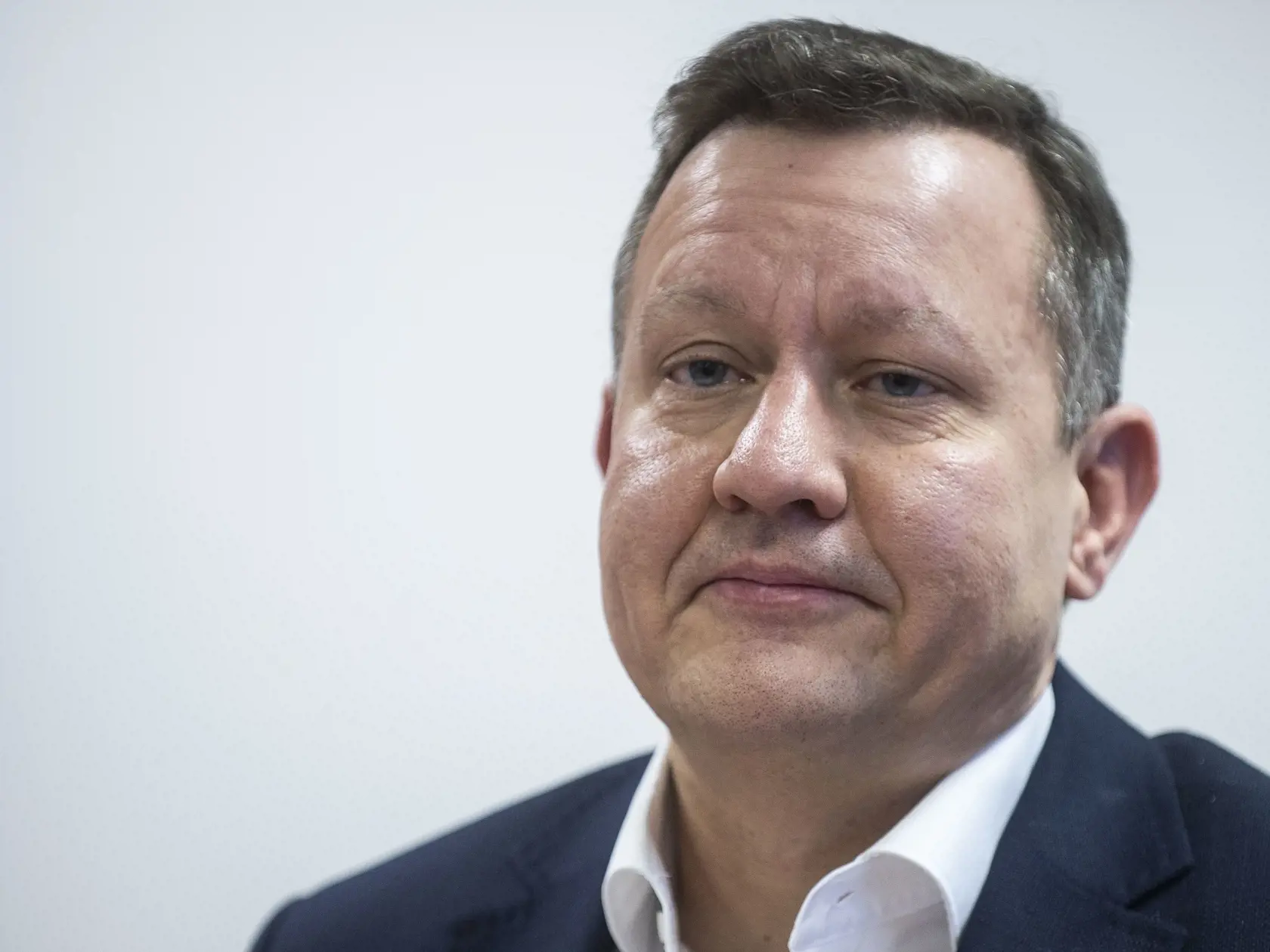 Na snímke špeciálny prokurátor SR Daniel Lipšic počas tlačovej konferencie na tému Trestné oznámenie ministra vnútra SR v súvislosti s poskytnutím ochrany príslušníkom Národnej kriminálnej agentúry (NAKA) 27. novembra 2023 v Bratislave.