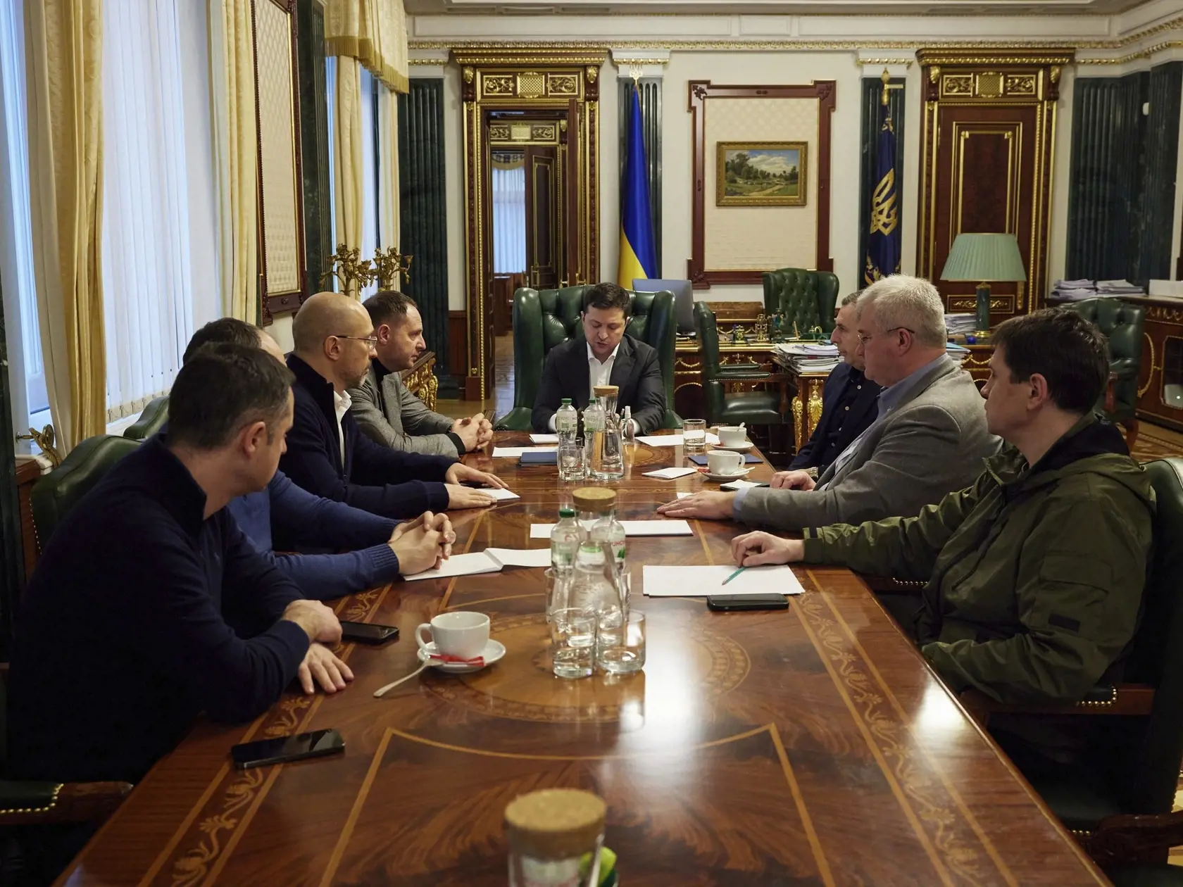 Zasadnutie krízového štábu v Kyjeve 