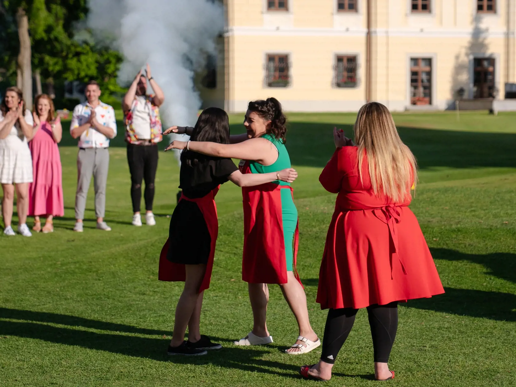 Šou Pečie celé Slovensko - tohtoročné finalistky Luci, víťazka Timi a Mirka.