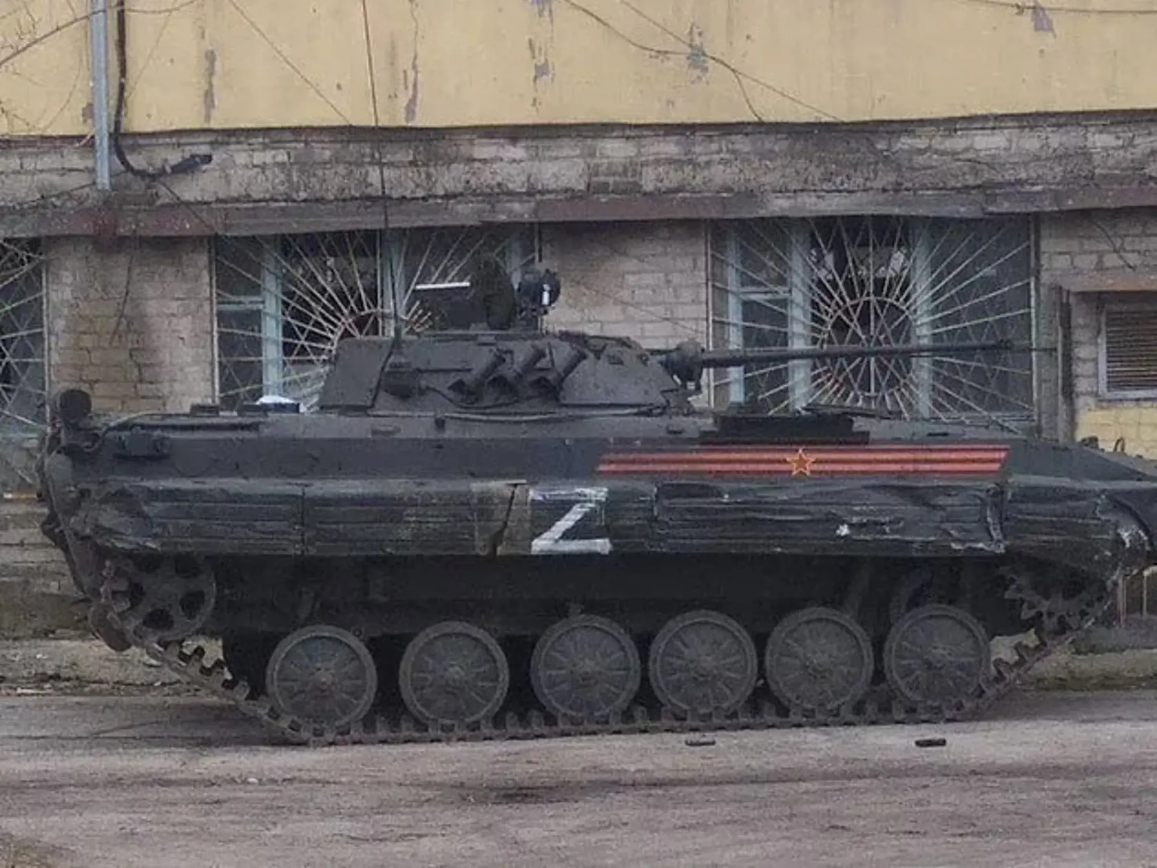 Zadržaný ruský tank na Ukrajine