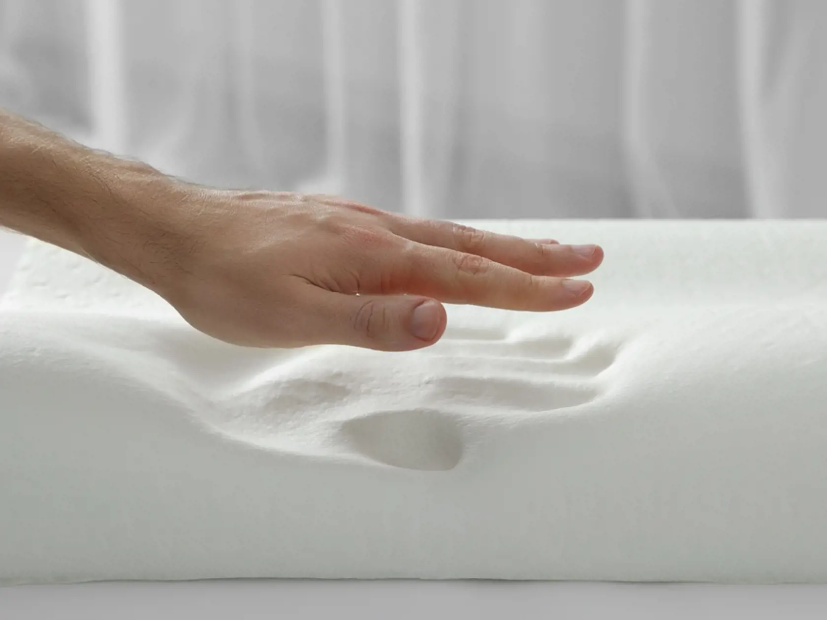 Man,With,Orthopedic,Memory,Foam,Pillow,Indoors,,Closeup