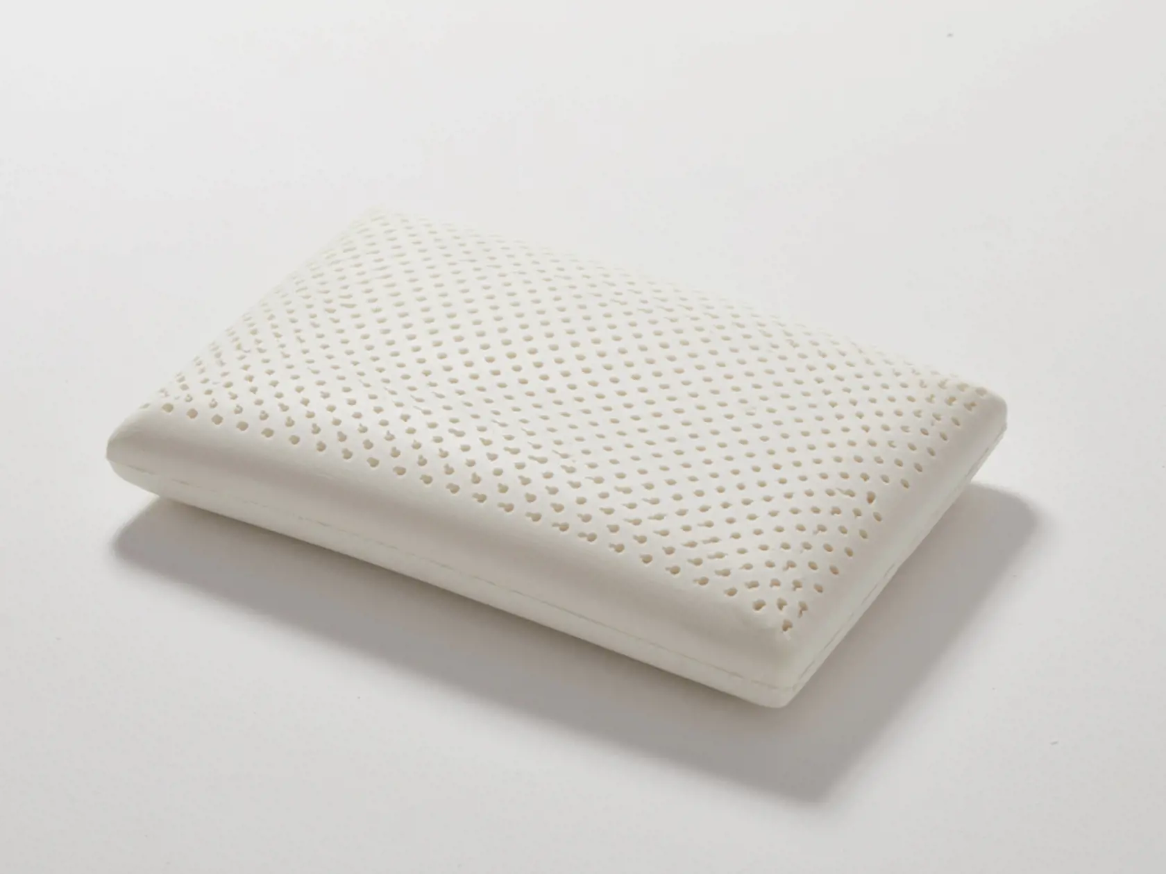One,White,Latex,Pillow,Closeup