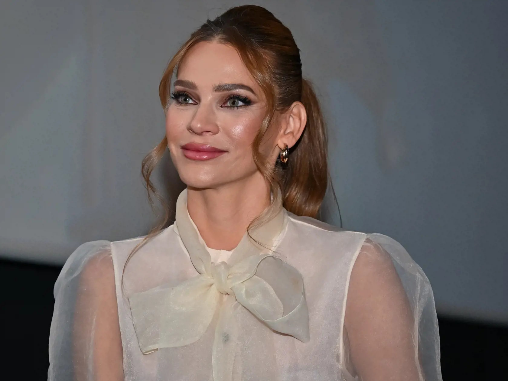 Na snímke modelka a herečka Andrea Verešová počas tlačovej konferencie k premiére filmu Juraja Jakubiska Perinbaba a dva svety 4. decembra 2023 v Bratislave. FOTO TASR - Pavol Zachar