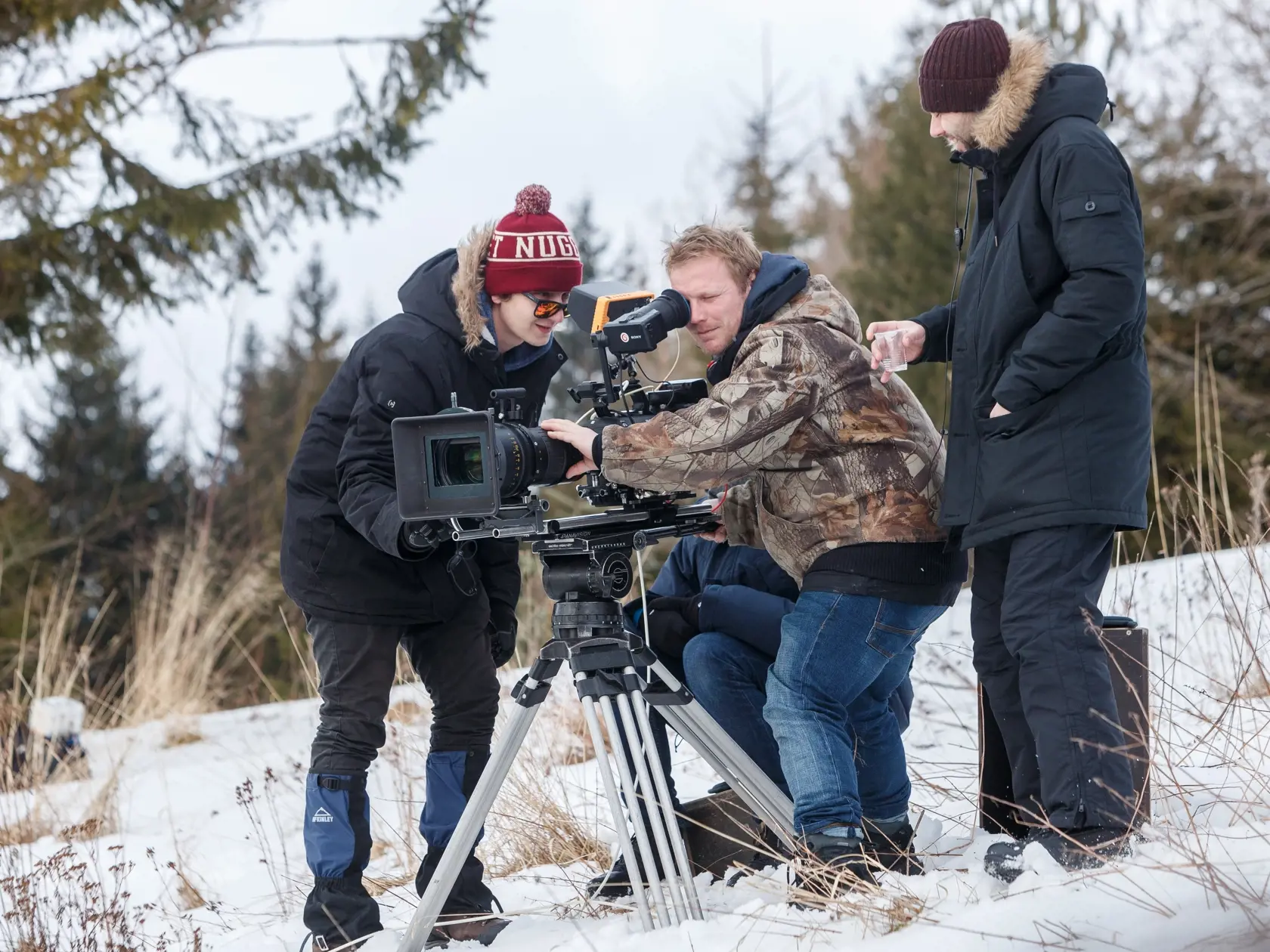 Na snímke počas natáčania špeciálneho Vianočného dielu televízneho seriálu z produkcie TV JOJ, Prázdniny.