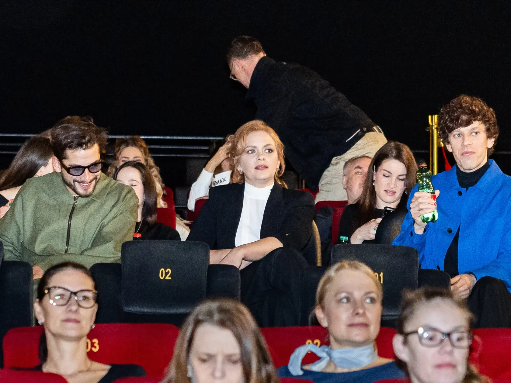 Premiéra seriálu “VINA” v Bratislave. Na snímke Jakub Jablonský, Kamila Heribanová a Vladislav Plevčík. 