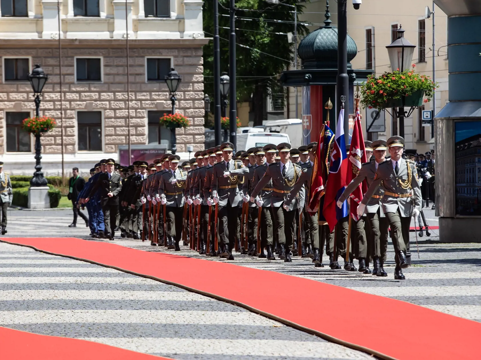 Inaugurácia Petra Pellegriniho, prehliadka jednotiek Ozbrojených síl SR.