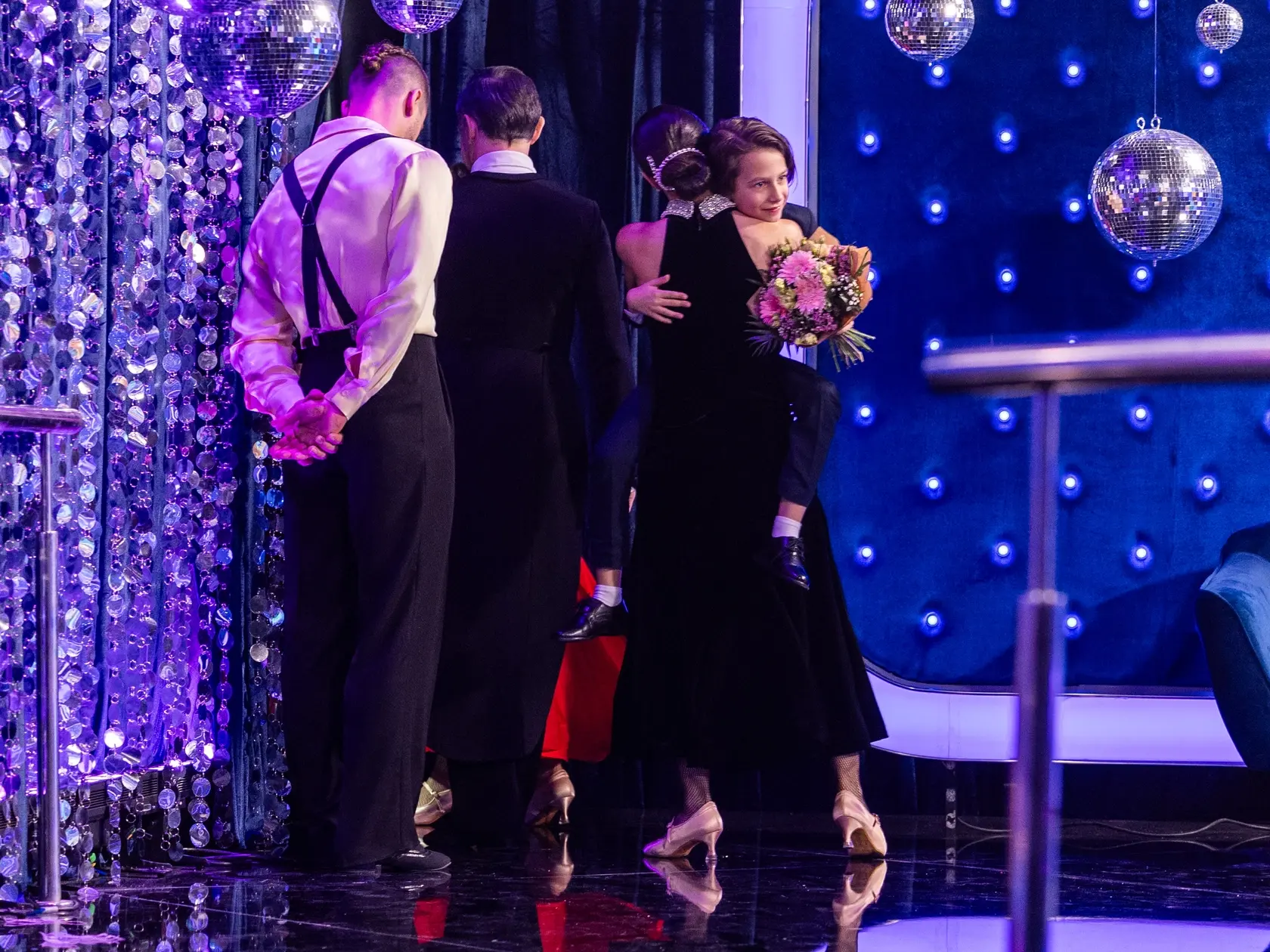 Na snímke Eva Burešová a Matyáš Adamec počas štvrtého  kola Let's dance 2025.