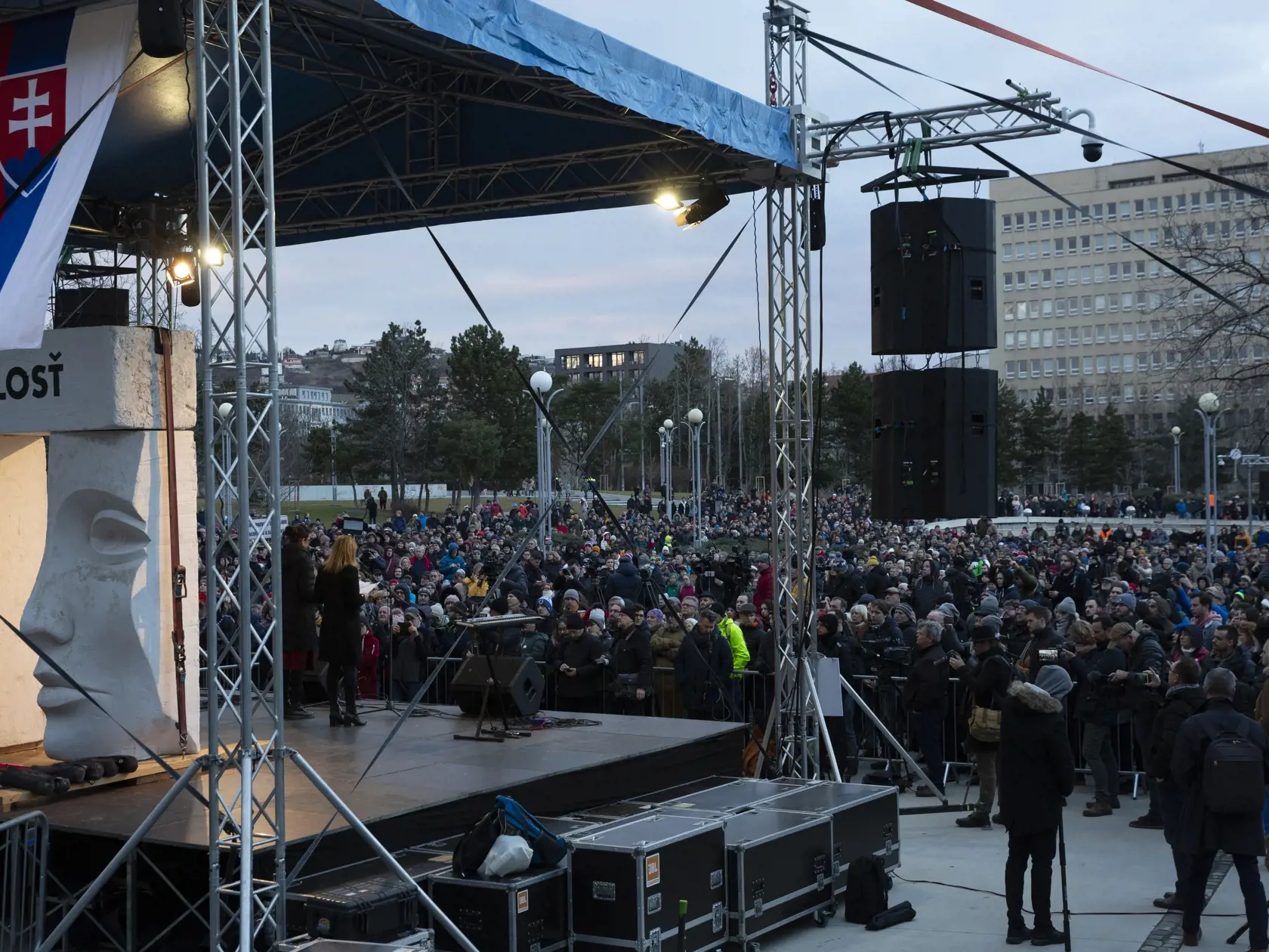 Spomienkový večer pri druhom výročí zavraždenia novinára Jána Kuciaka a jeho priateľky Martiny Kušnírovej.