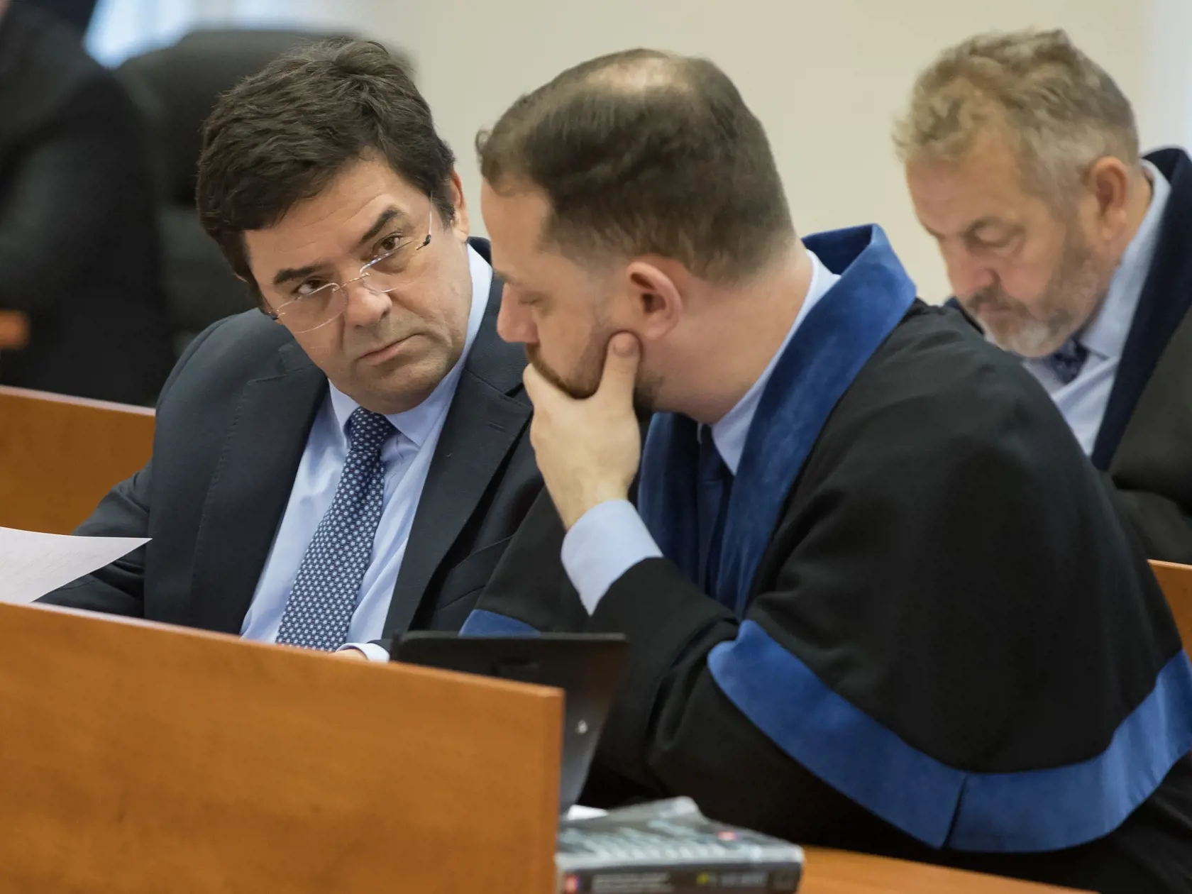 Siedme pojednávanie na Špecializovanom trestnom súde v Pezinku vo veci vraždy investigatívneho novinára Jána Kuciaka a jeho snúbenice Martiny Kušnírovej. Na snímke je obžalovaný Marián Kočner.