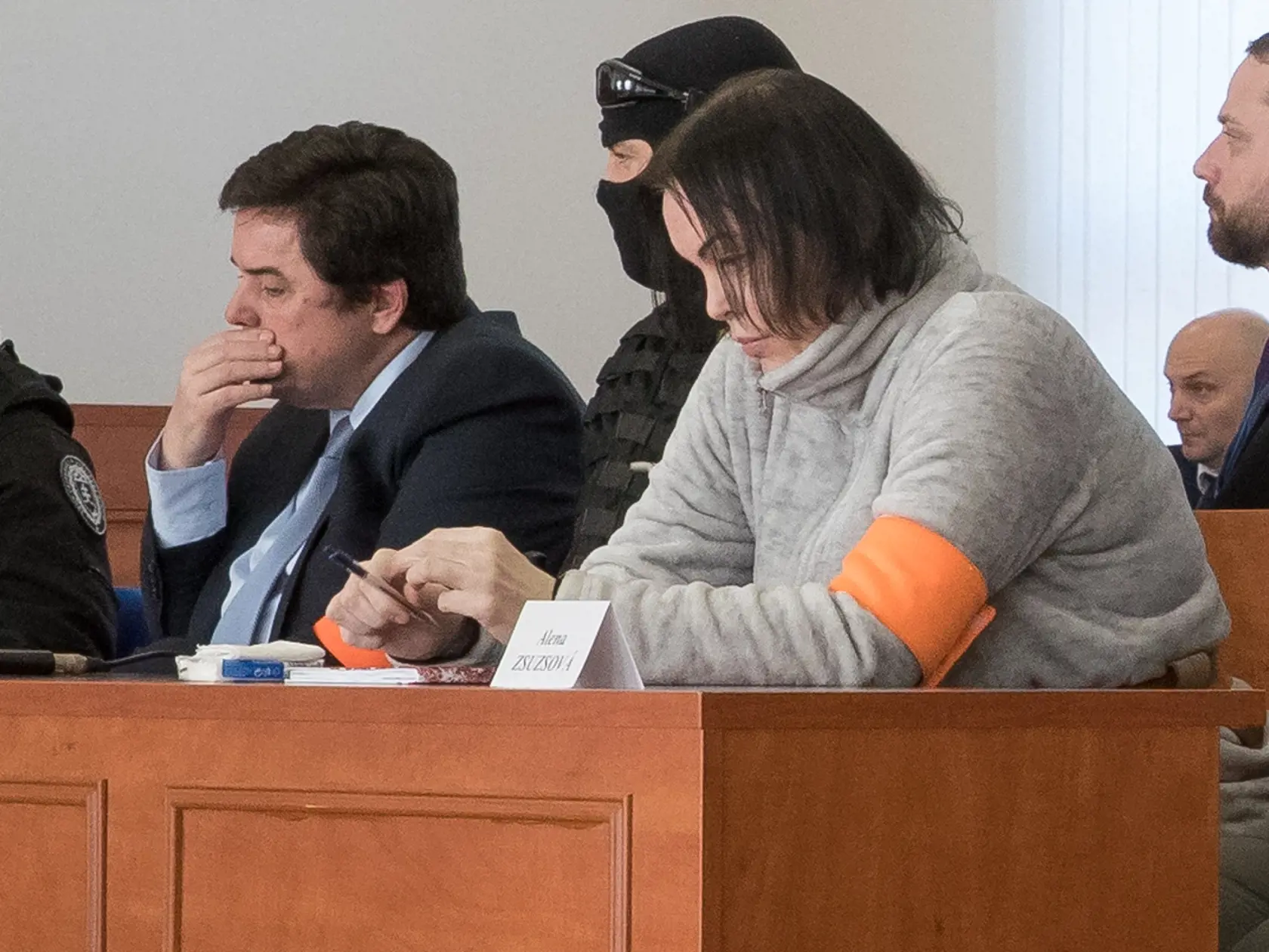 Šieste pojednávanie na Špecializovanom trestnom súde v Pezinku vo veci vraždy investigatívneho novinára Jána Kuciaka a jeho snúbenice Martiny Kušnírovej. Na snímke je Marián Kočner a Alena Zsuzsová.